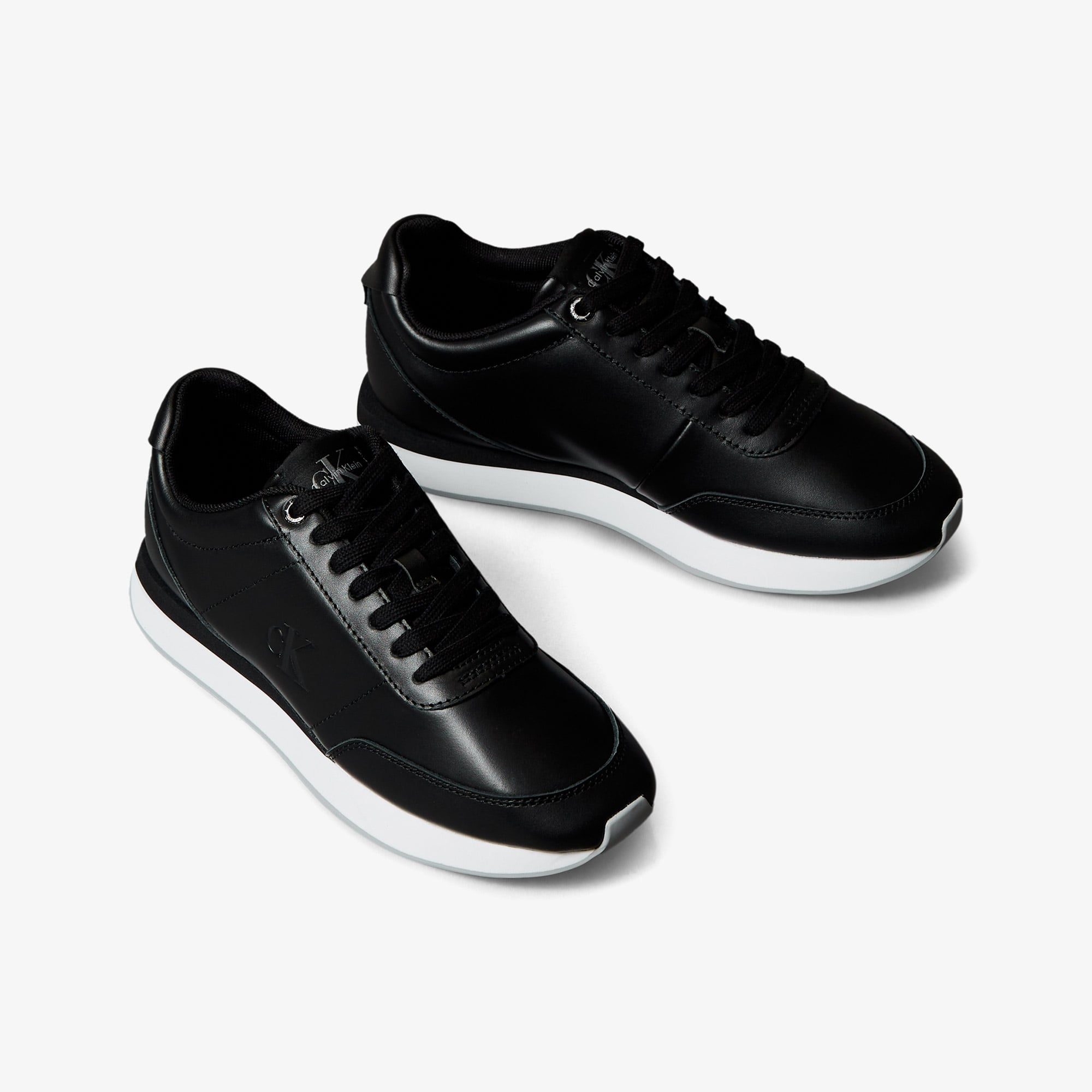 Calvin Klein Retro Runner Lace Up Kadın Siyah Sneaker