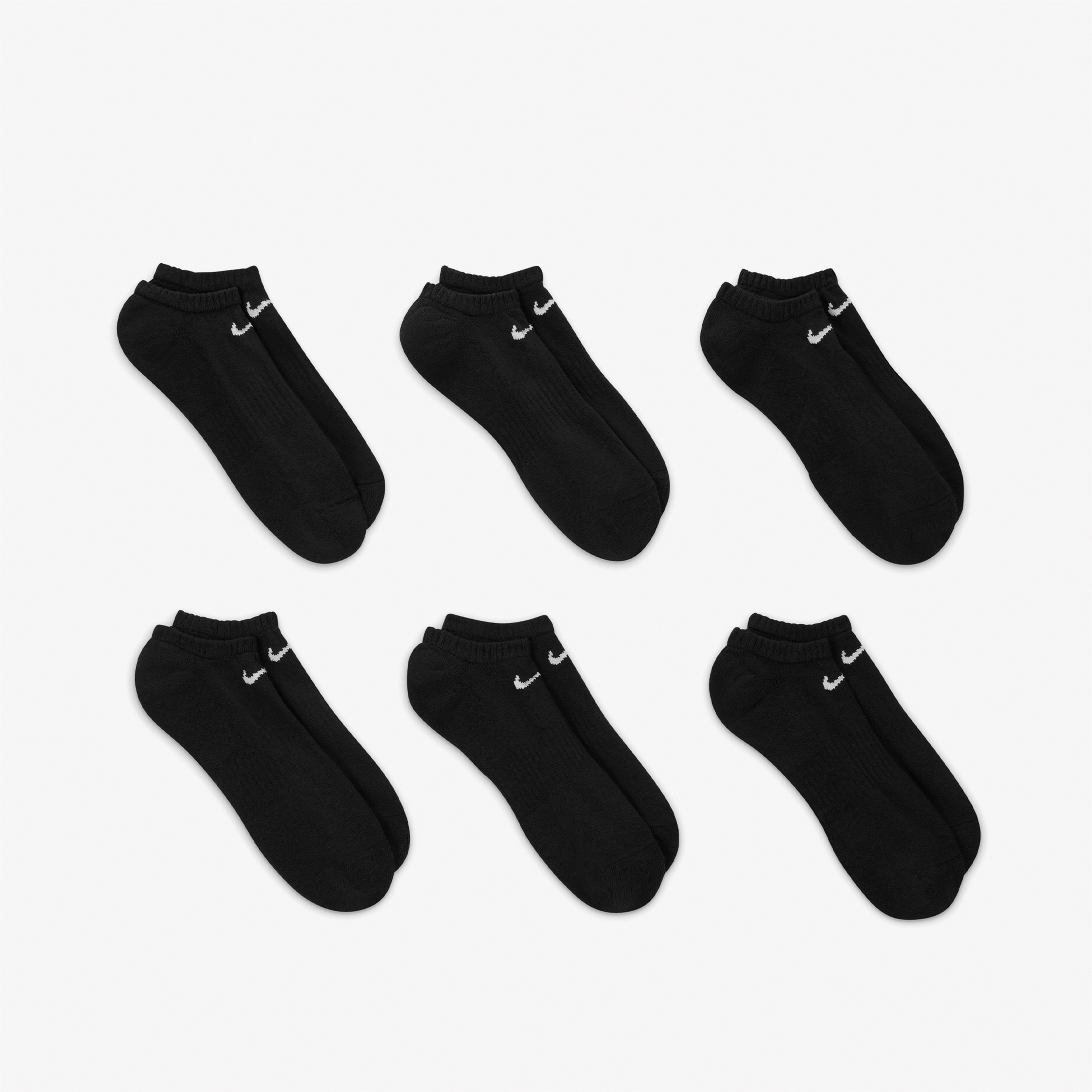 Nike Everyday Cushioned 3'lü Unisex Siyah Çorap