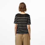 Tommy Hilfiger Textured Rayon Open Kadın Siyah Kazak