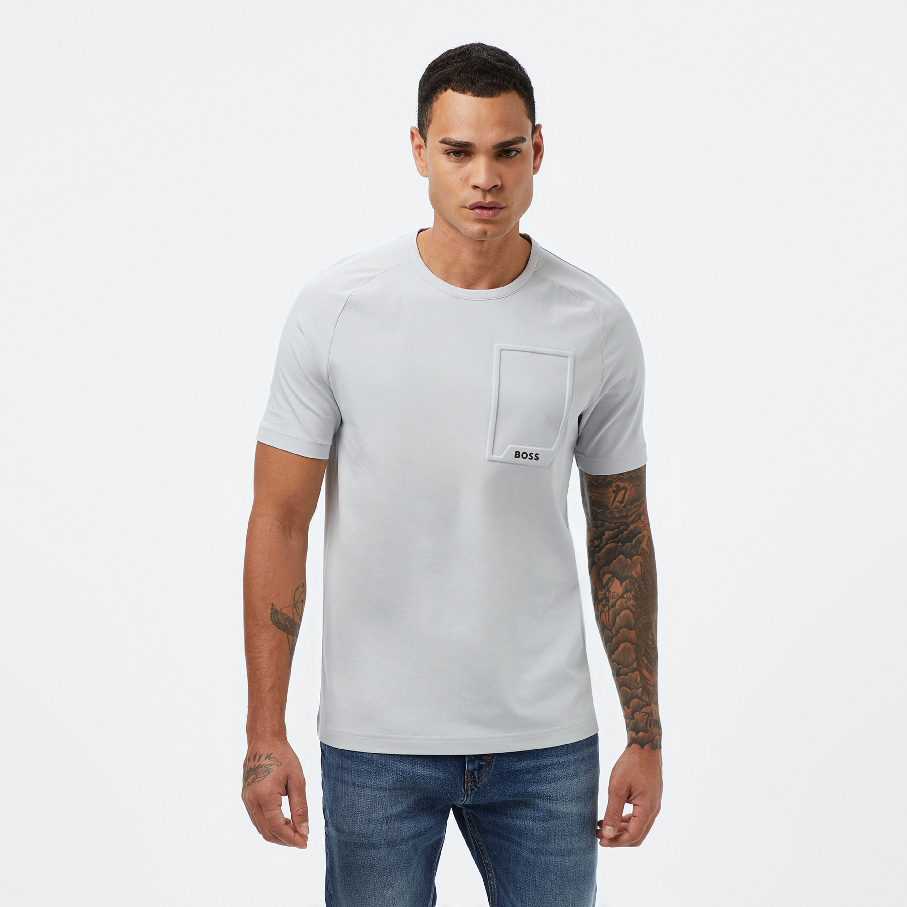 Boss Urban Erkek Açık Gri T-Shirt