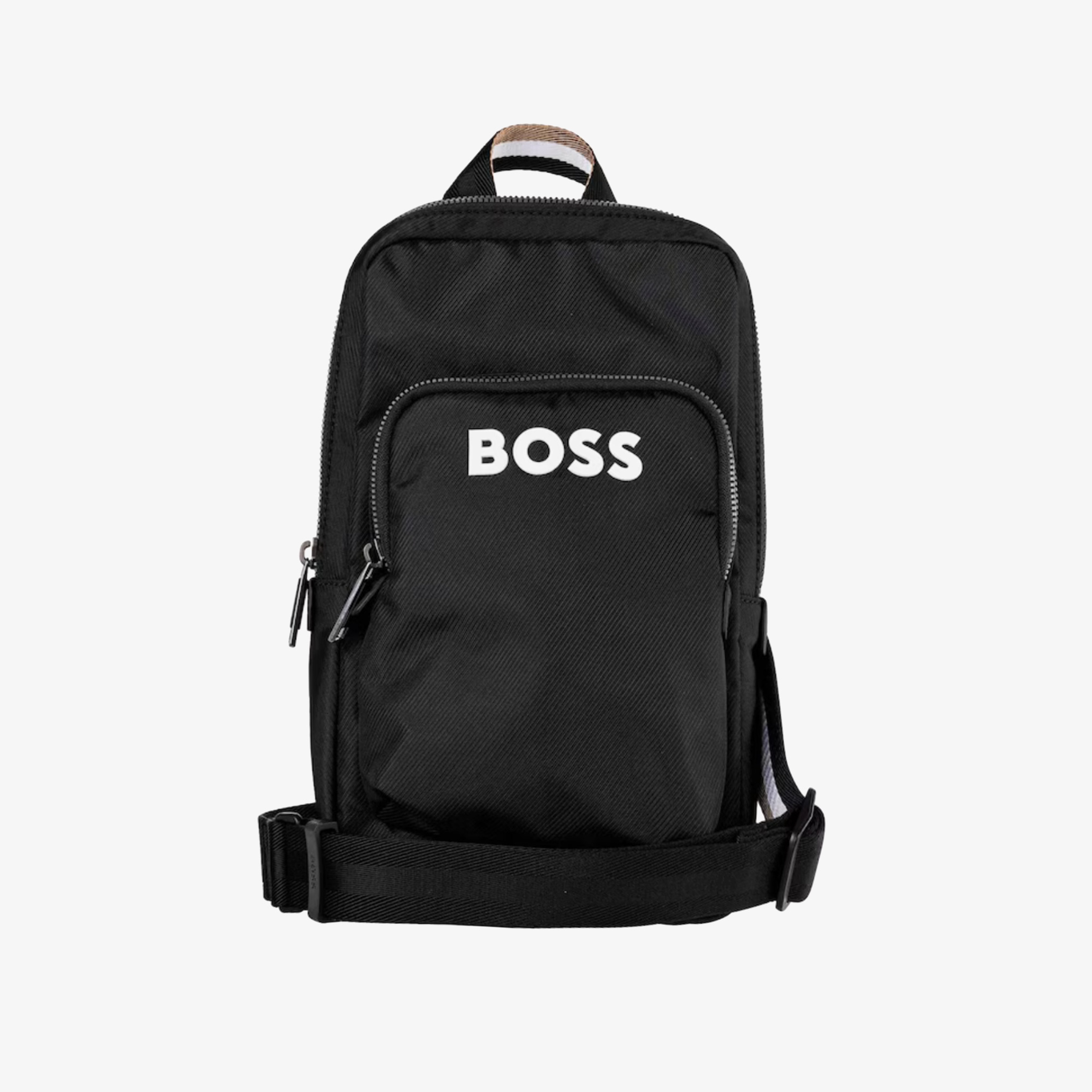Boss Catch Monostrap Erkek Siyah Sırt Çantası
