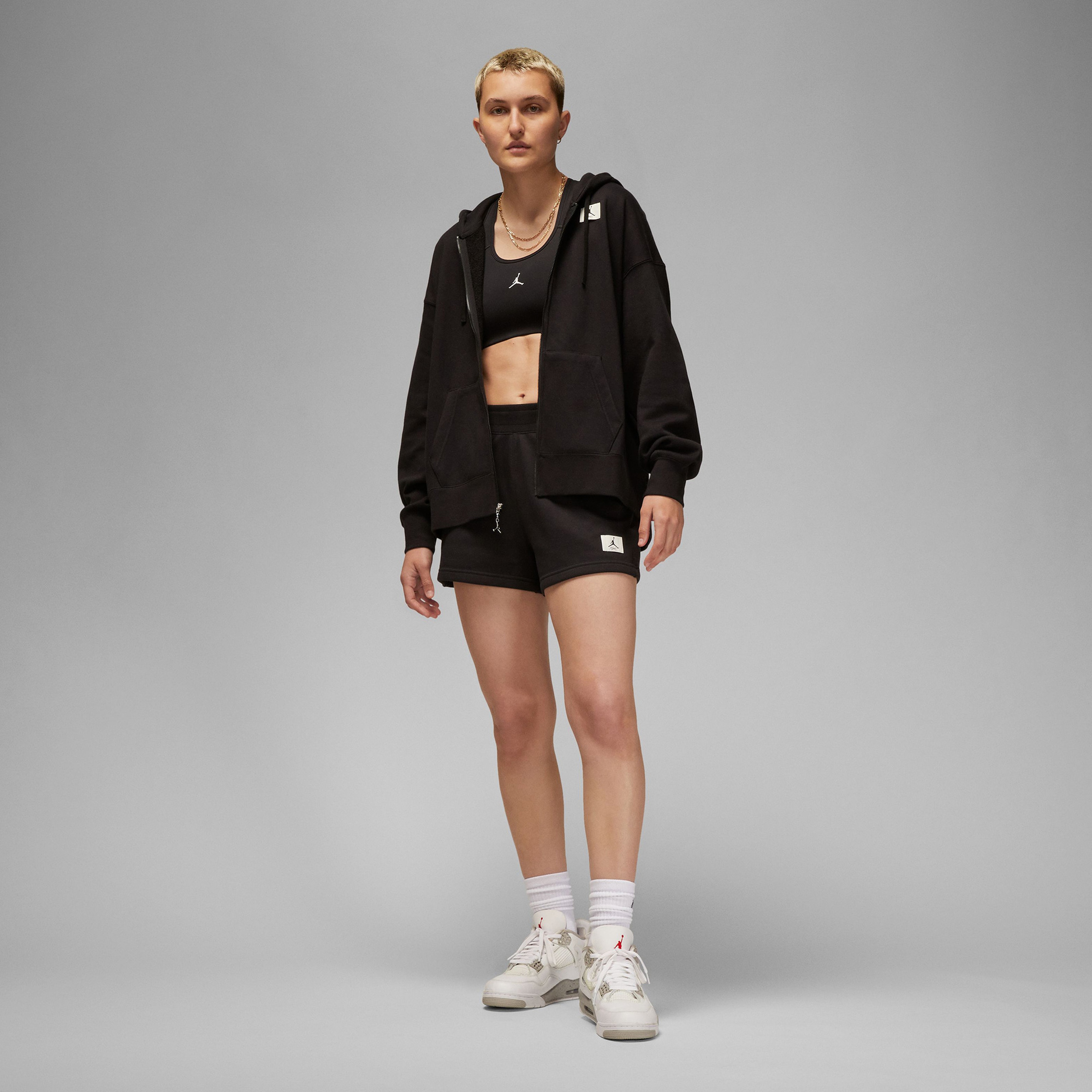 Jordan Flight Kadın Siyah Kapüşonlu Sweatshirt