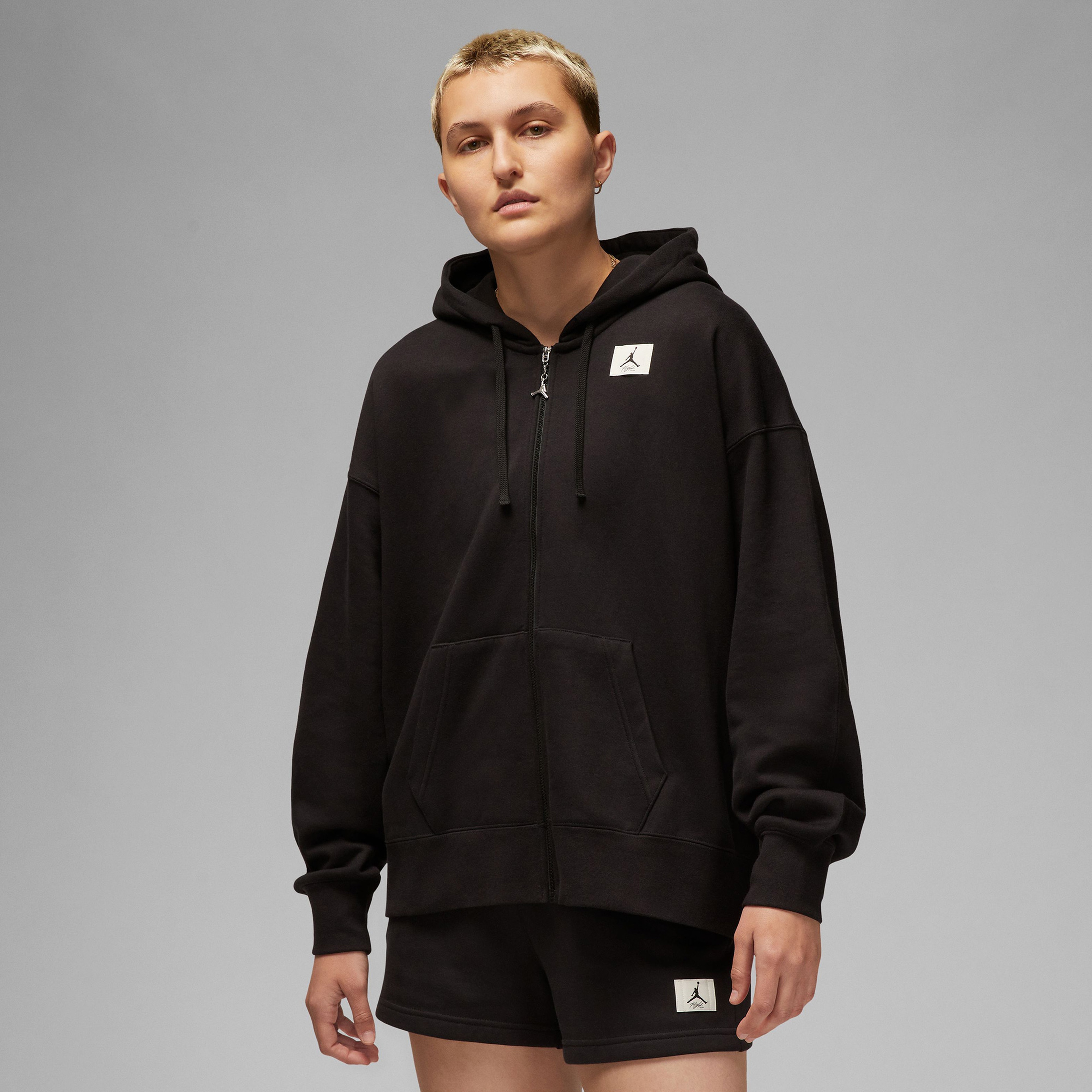 Jordan Flight Kadın Siyah Kapüşonlu Sweatshirt