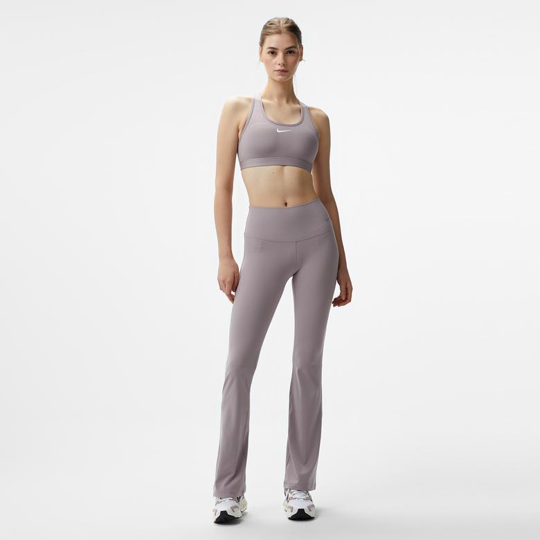 Nike Swoosh Medium Support Kadın Kahverengi Bra