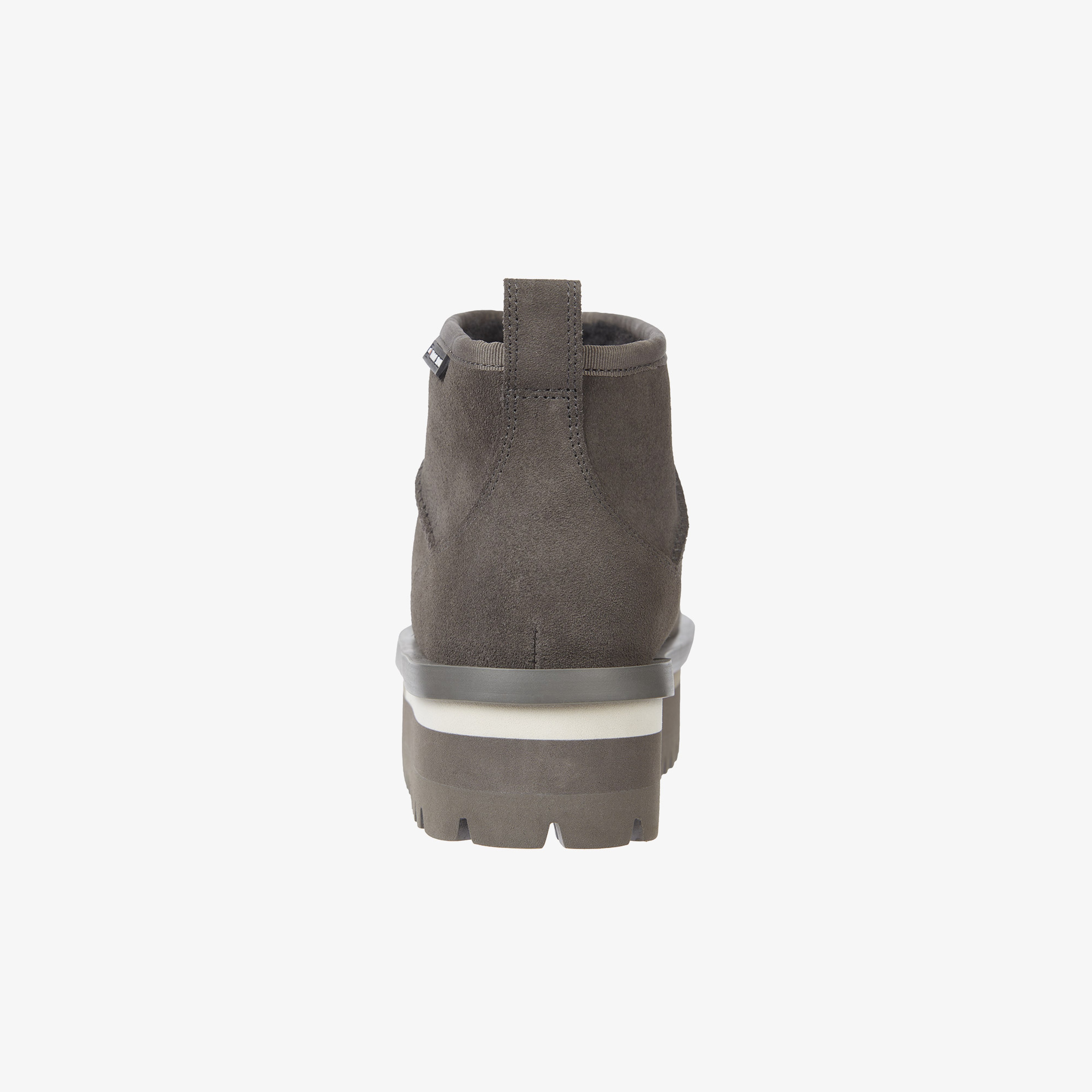 Tommy Hilfiger Jeans Suede Flatform Boot Wl Kadın Gri Yağmur Botu