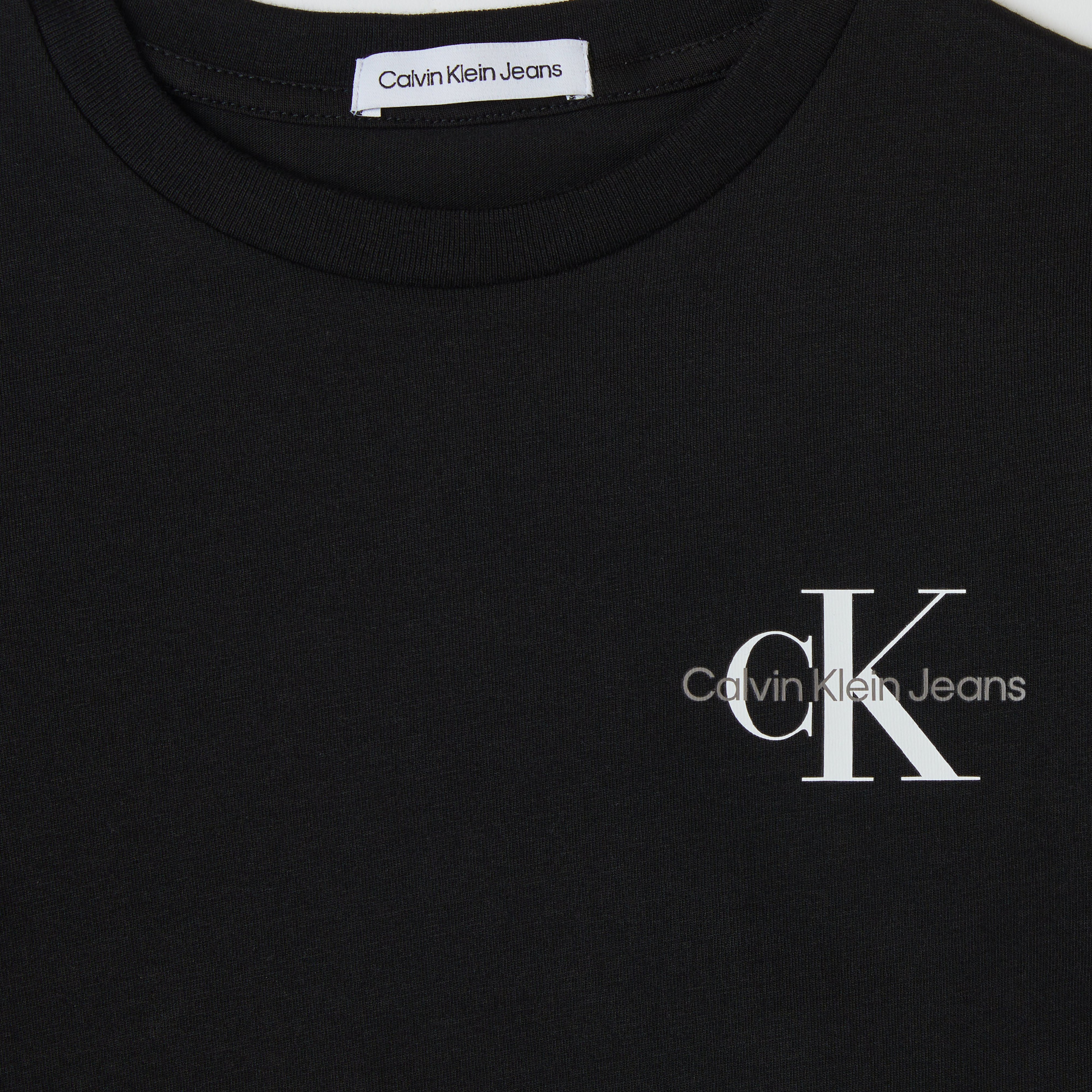 Calvin Klein Jeans Chest Monogram Çocuk Siyah T-Shirt