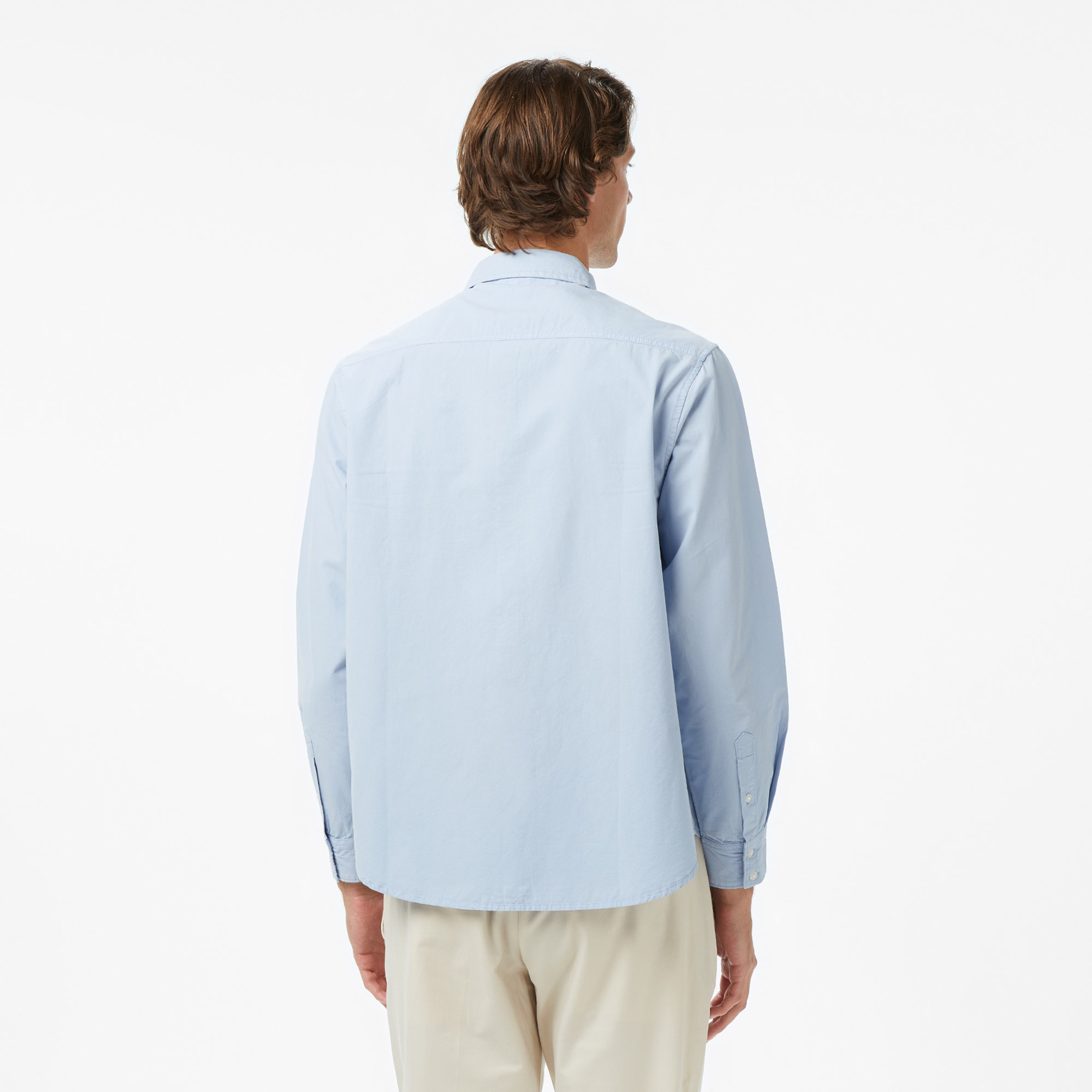 Guess Re Pockets Sh Organic Cotton Poplin 176 Erkek Mavi Gömlek