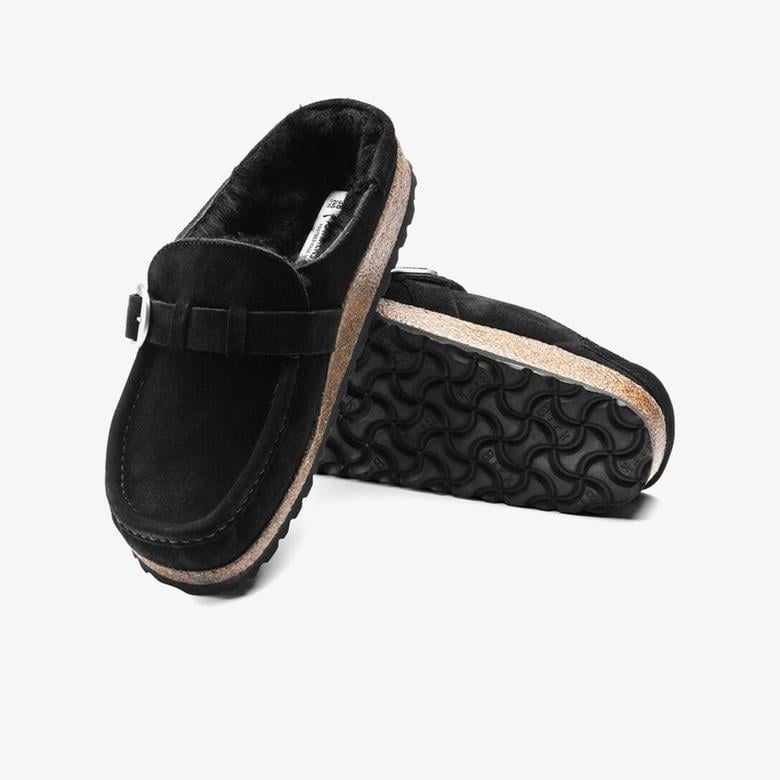 Birkenstock Buckley Vl Shearling Kadın Siyah Terlik