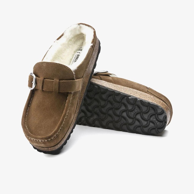 Birkenstock Buckley Vl Shearling Kadın Kahverengi Terlik - Görsel 3