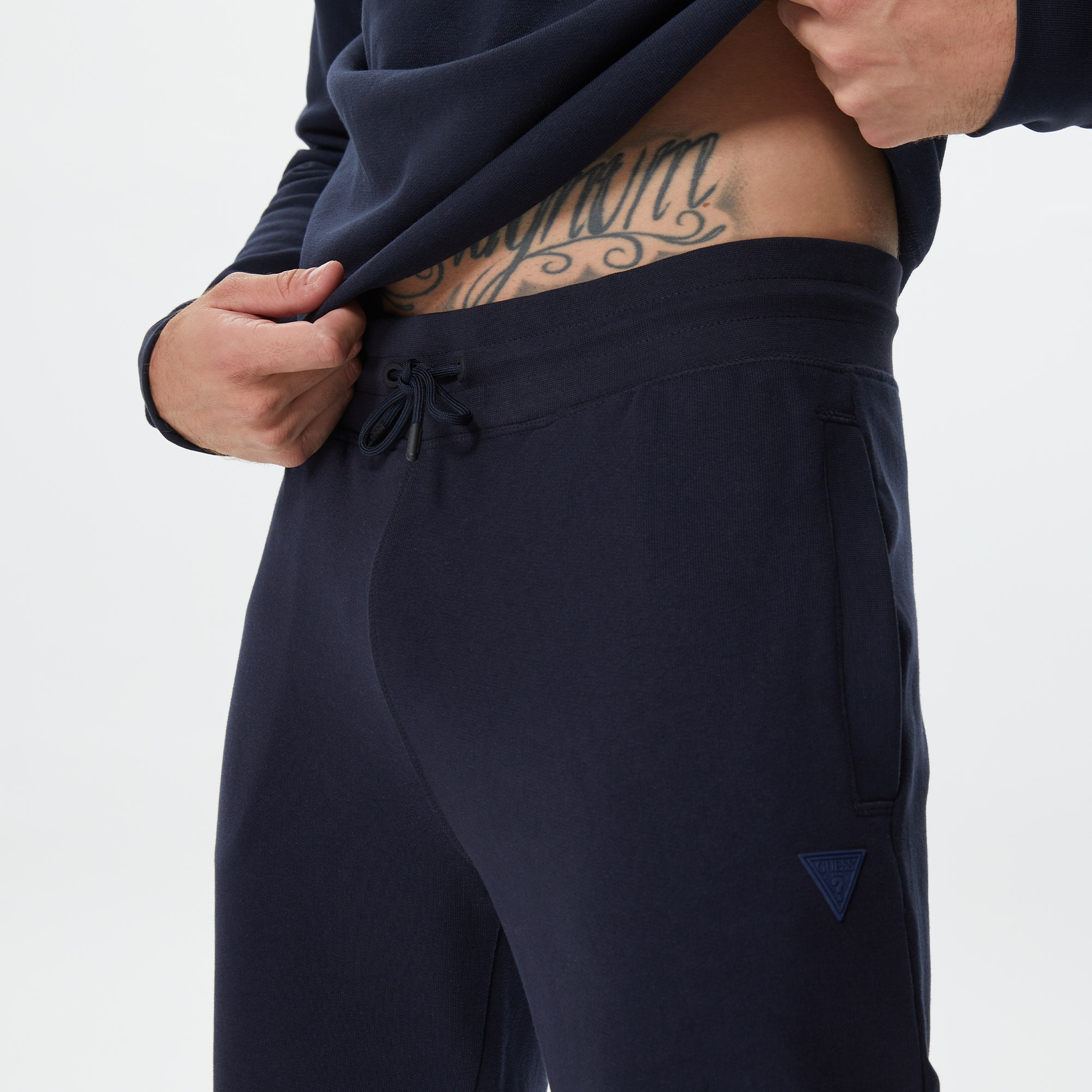 Guess Aldwin Long Erkek Lacivert Eşofman Altı