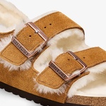 Birkenstock Milano Shearling Vl Kadın Kahverengi Terlik