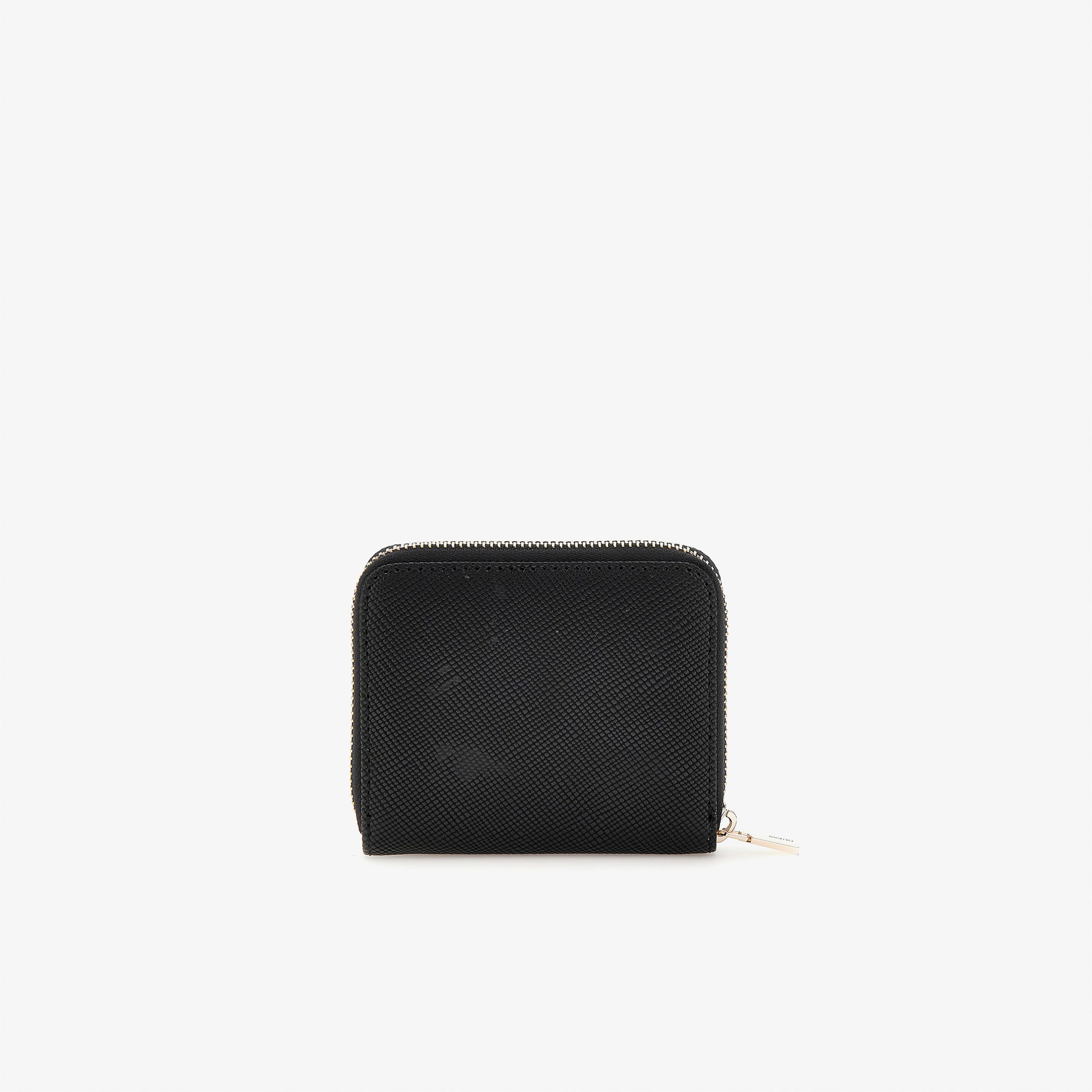 Guess Laurel Card & Co Laurel Small Zip Around Kadın Siyah Cüzdan