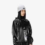 Rains Ribbed Fleece Beanie T1 Unisex Gri Bere