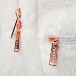 Jordan Jag Faux Fur Mini Unisex Krem Sırt Çantası