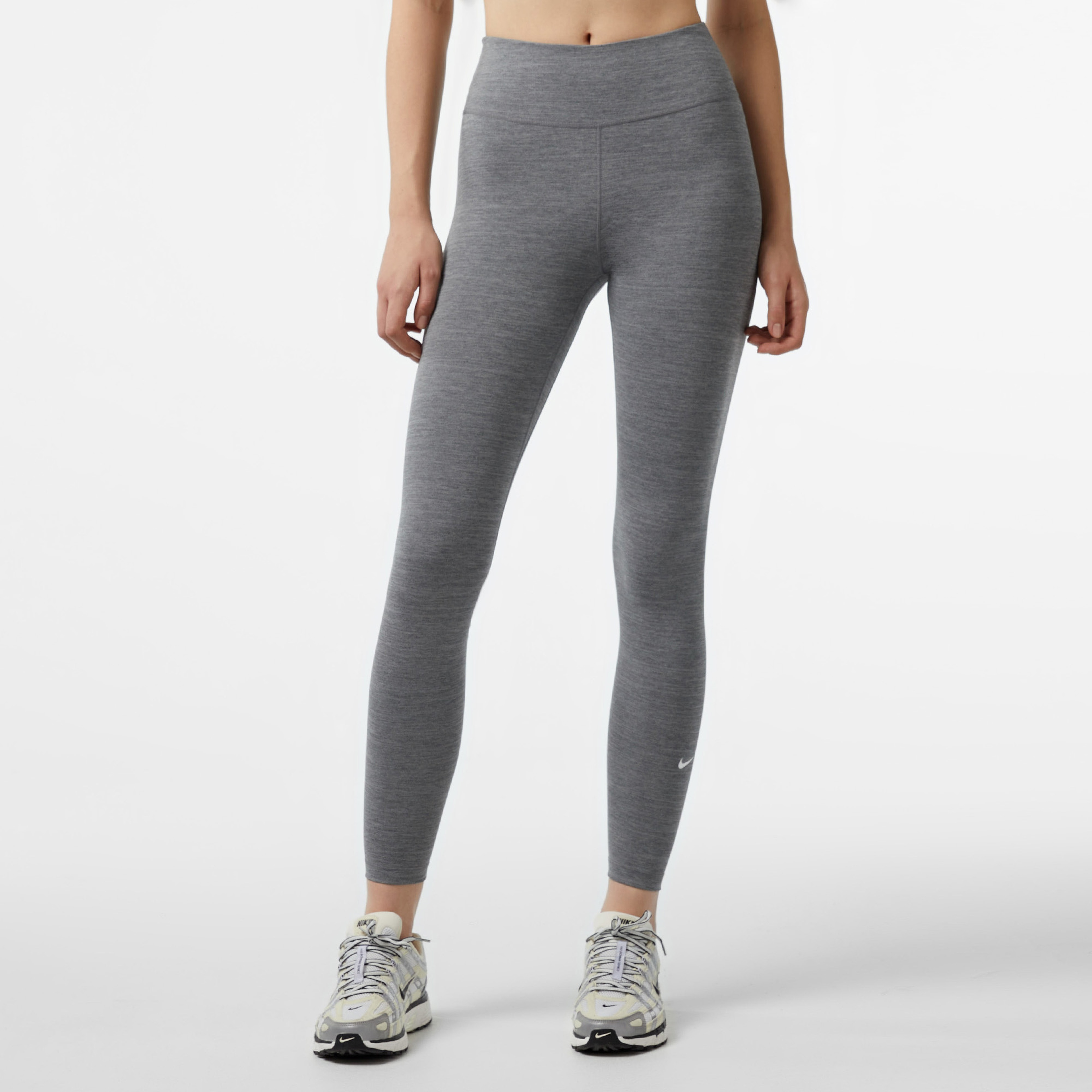 Nike One Dri-Fit MR Kadın Gri Tayt