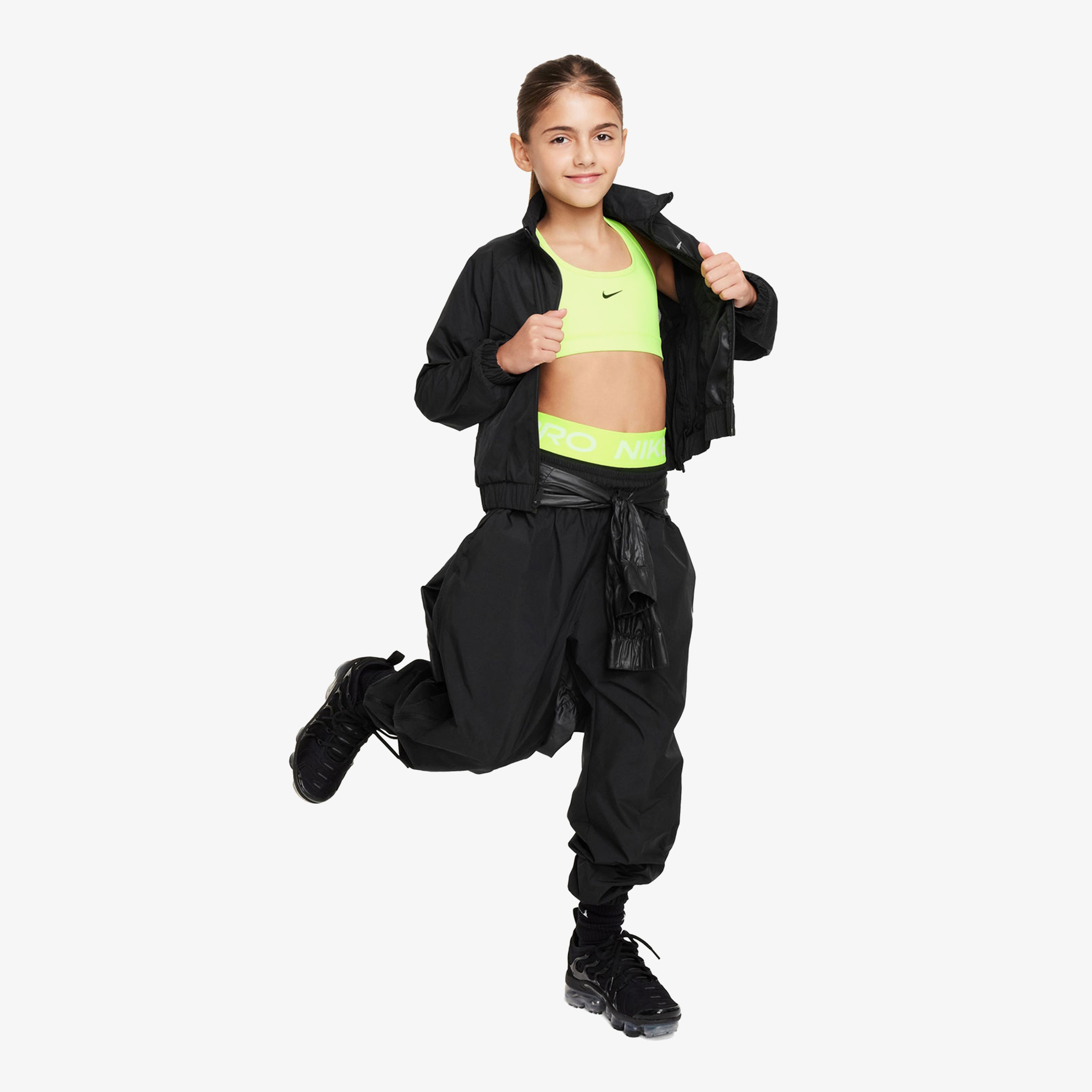 Nike Dri-Fit Swoosh Çocuk Sarı Bra