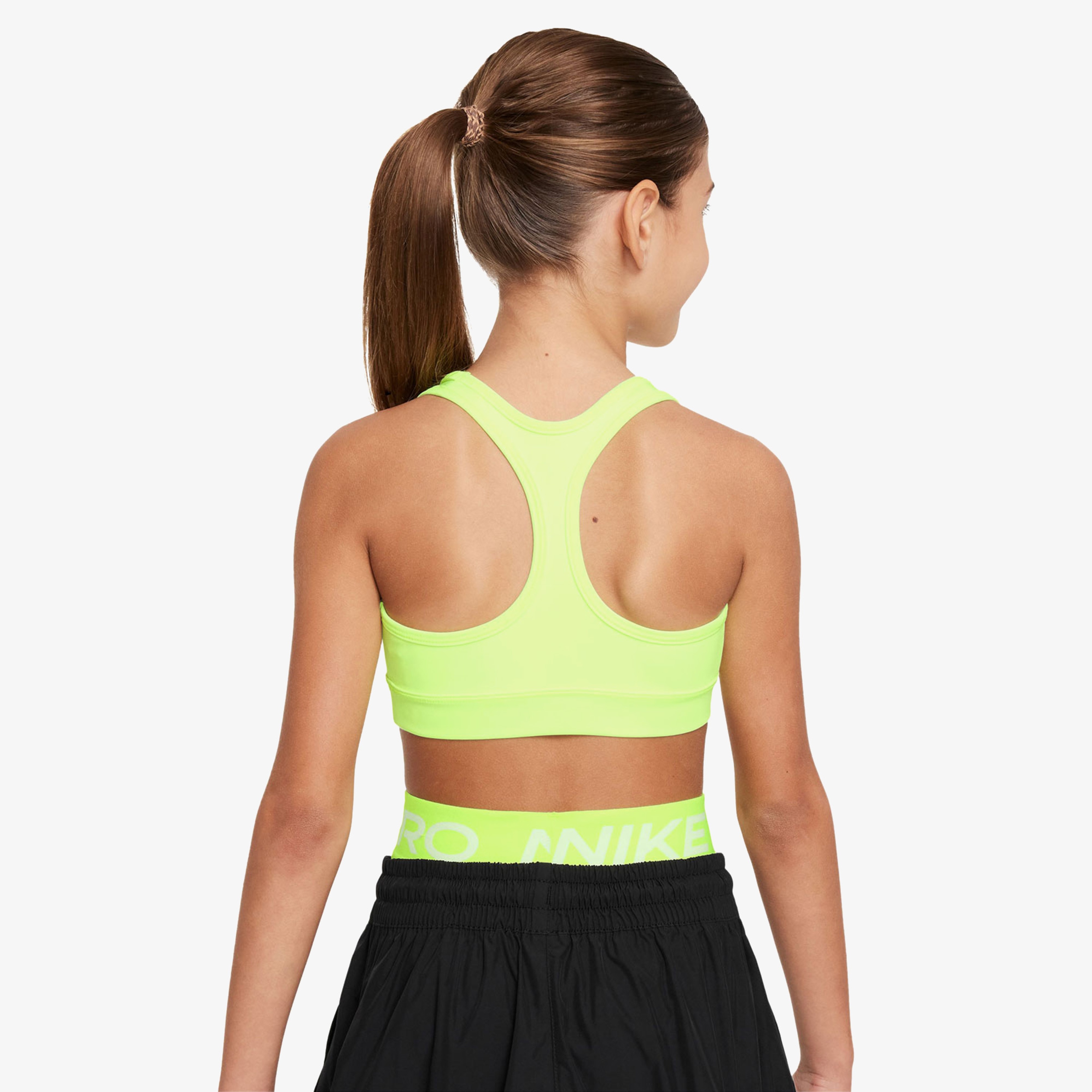 Nike Dri-Fit Swoosh Çocuk Sarı Bra