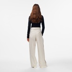 Calvin Klein Cotton Twill Logo Stripe  Kadın Beyaz Pantolon