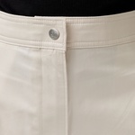 Calvin Klein Cotton Twill Logo Stripe  Kadın Beyaz Pantolon