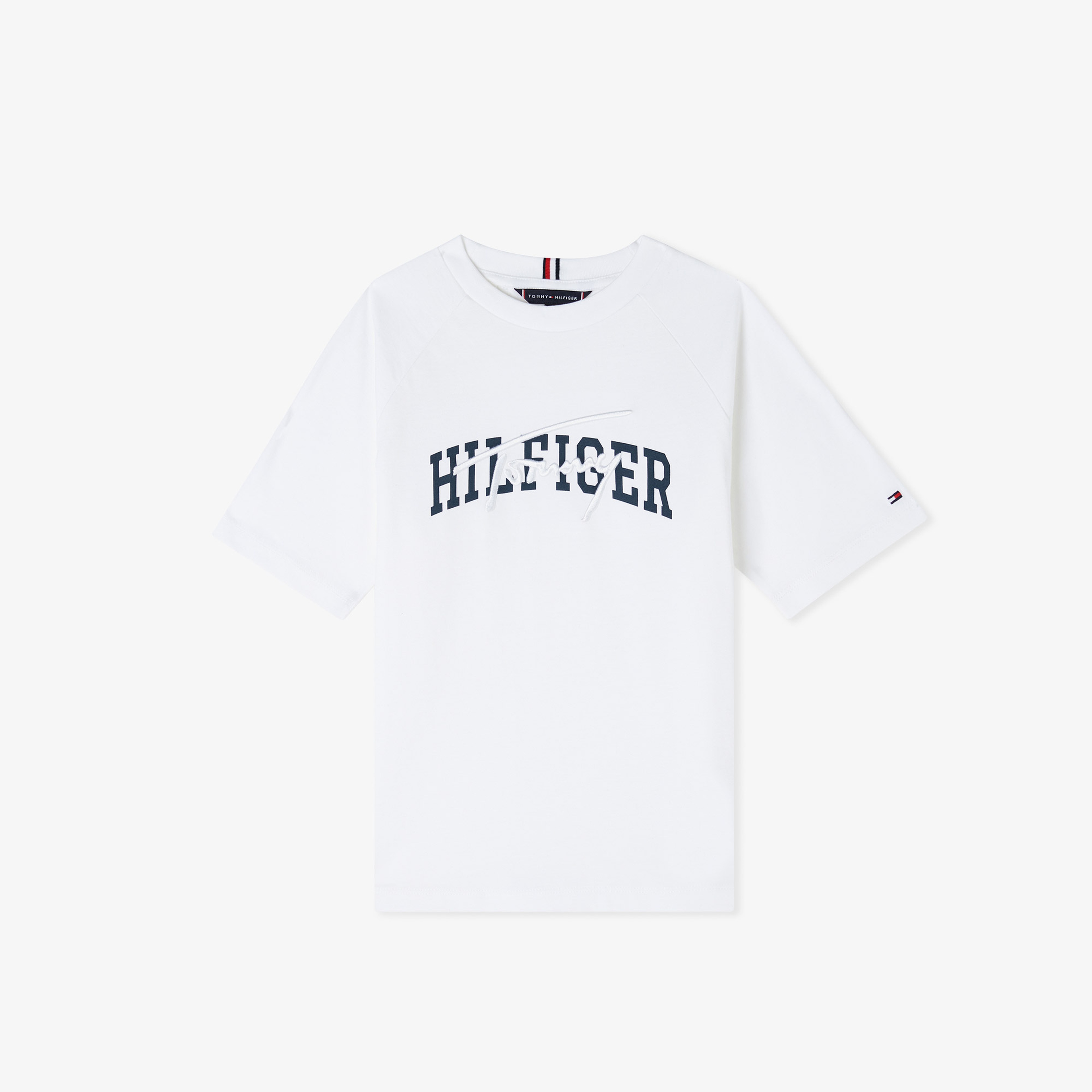 Tommy Hilfiger Mixed Graphic Çocuk Beyaz T-Shirt