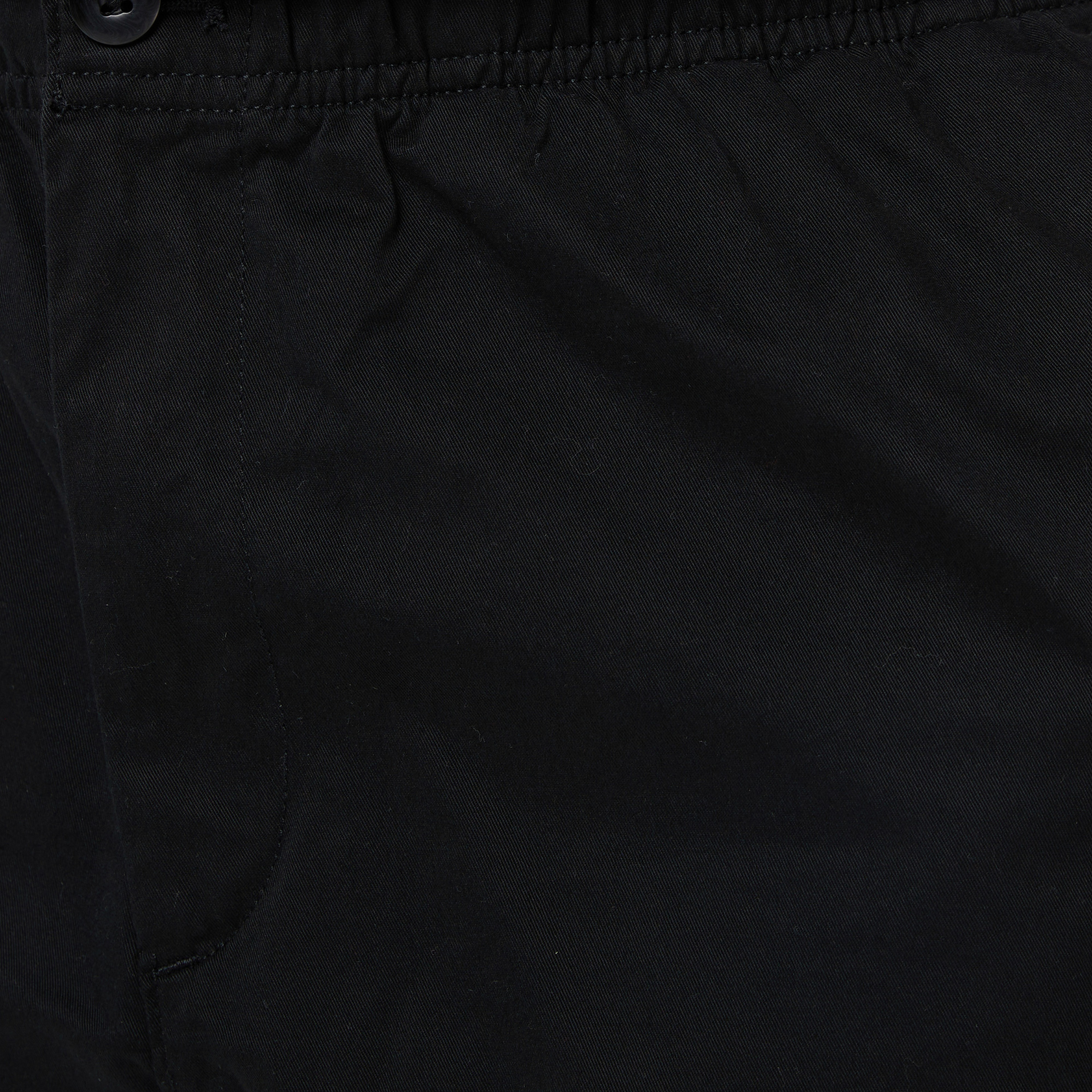 Calvin Klein Cotton Pull On Straight Cargo Erkek Siyah Pantolon