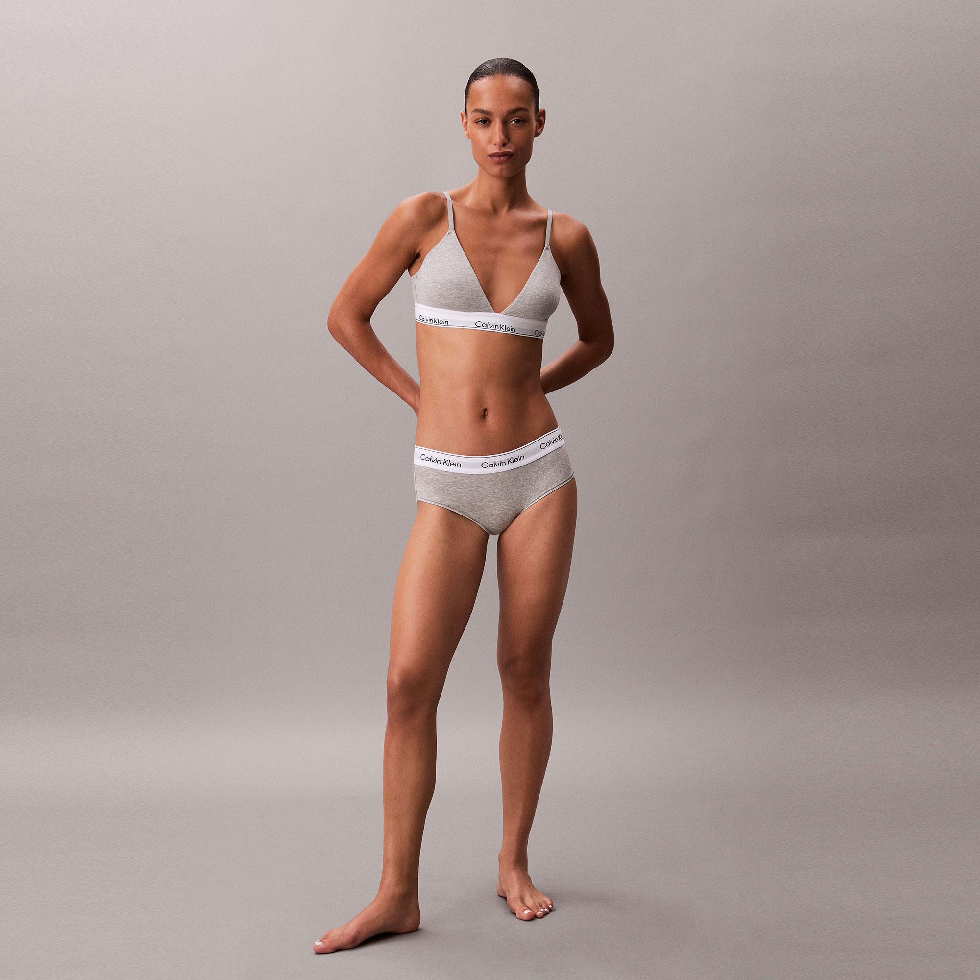 Calvin Klein Lightly Lined Kadın Gri Bra & Spor Sütyeni