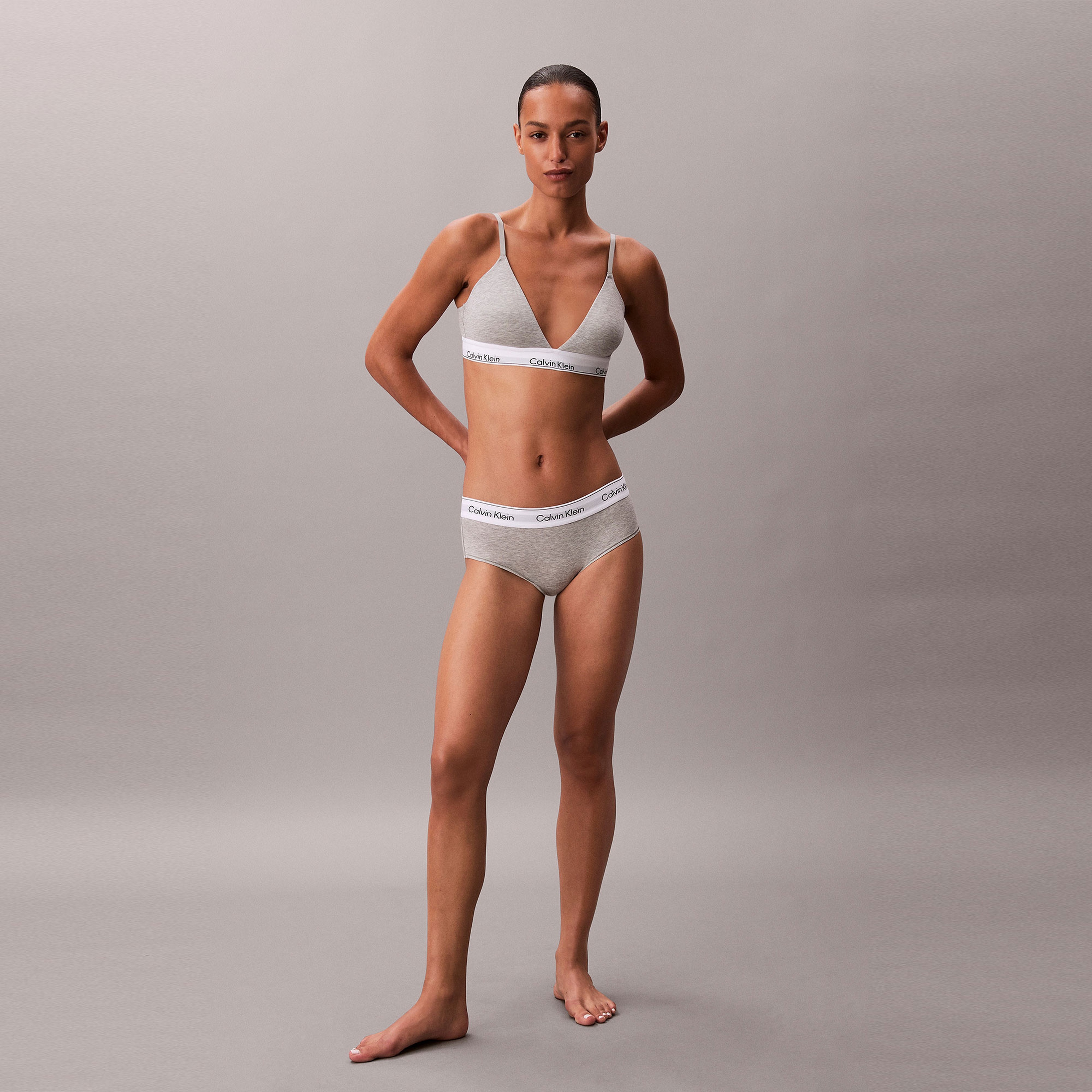 Calvin Klein Lightly Lined Kadın Gri Bra & Spor Sütyeni