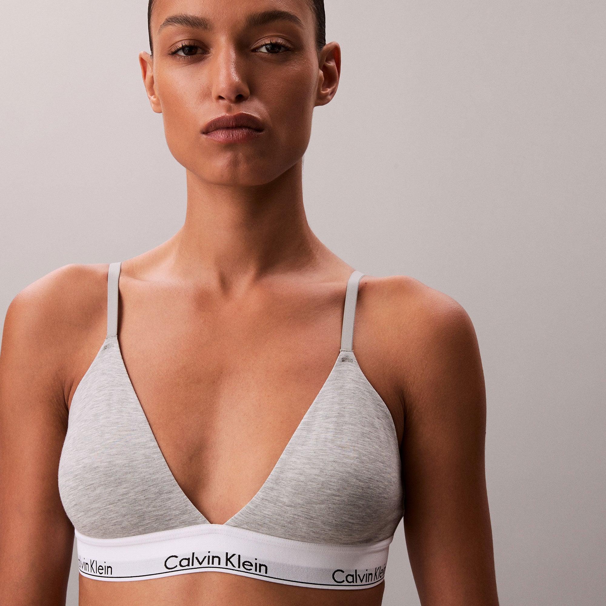 Calvin Klein Lightly Lined Kadın Gri Bra & Spor Sütyeni