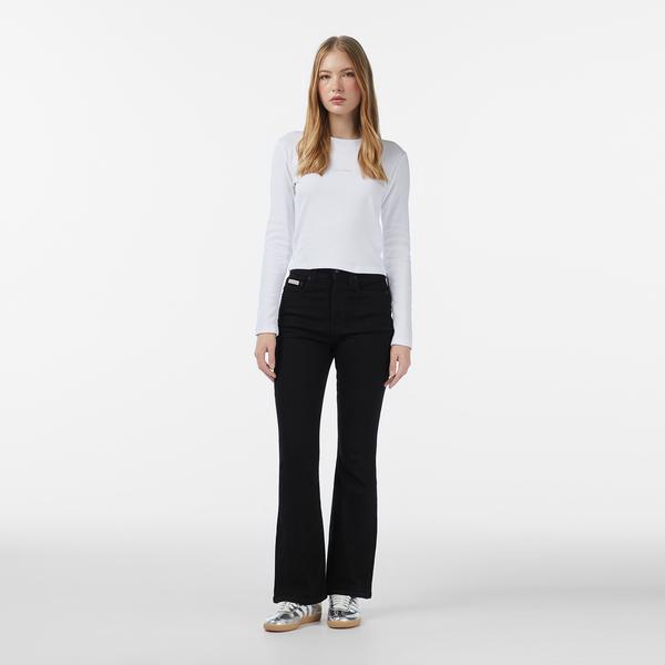 Calvin Klein High Rise Flare Classic Black Kadın Siyah Jean