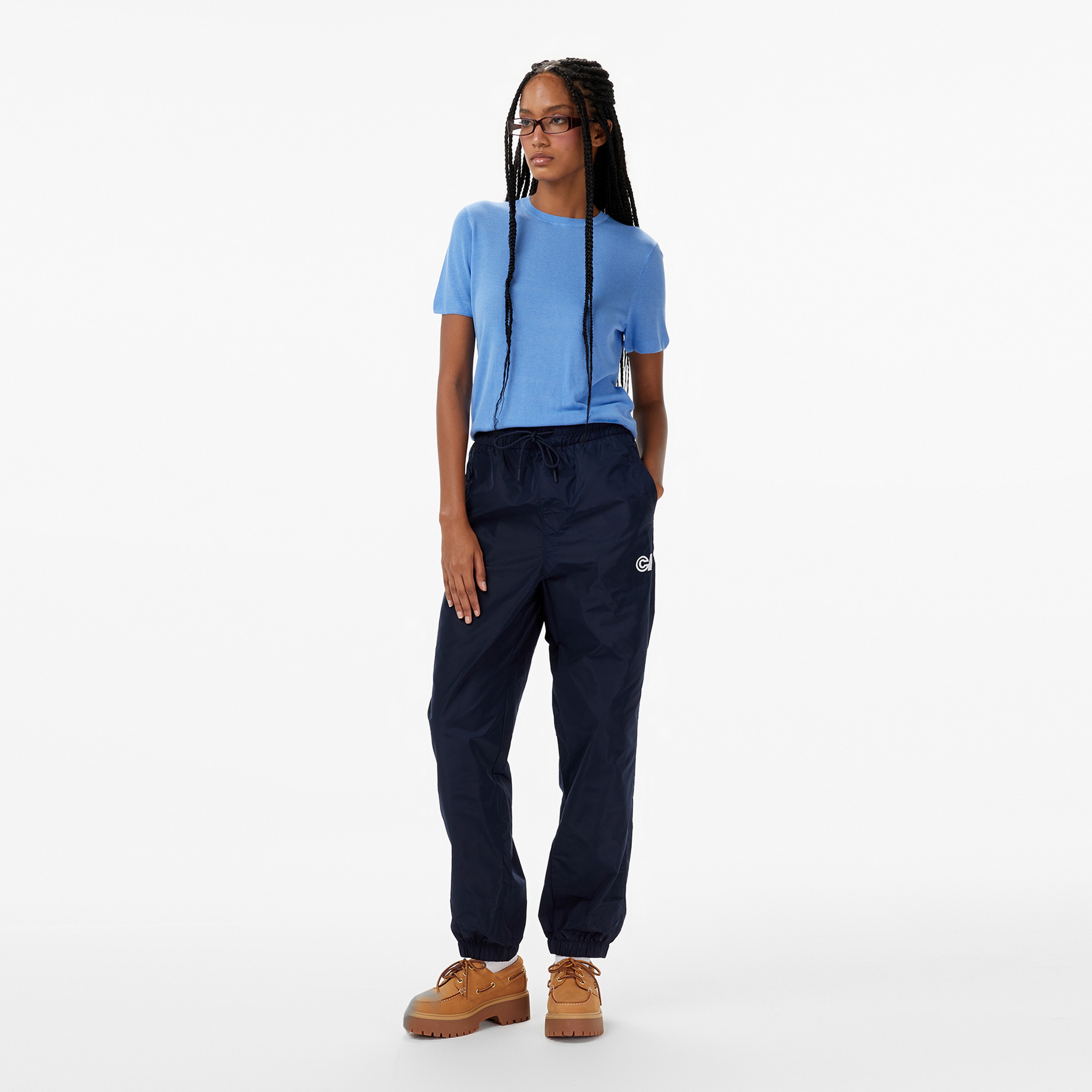 Calvin Klein Fine Gauge Viscose Tank Kadın Mavi Triko