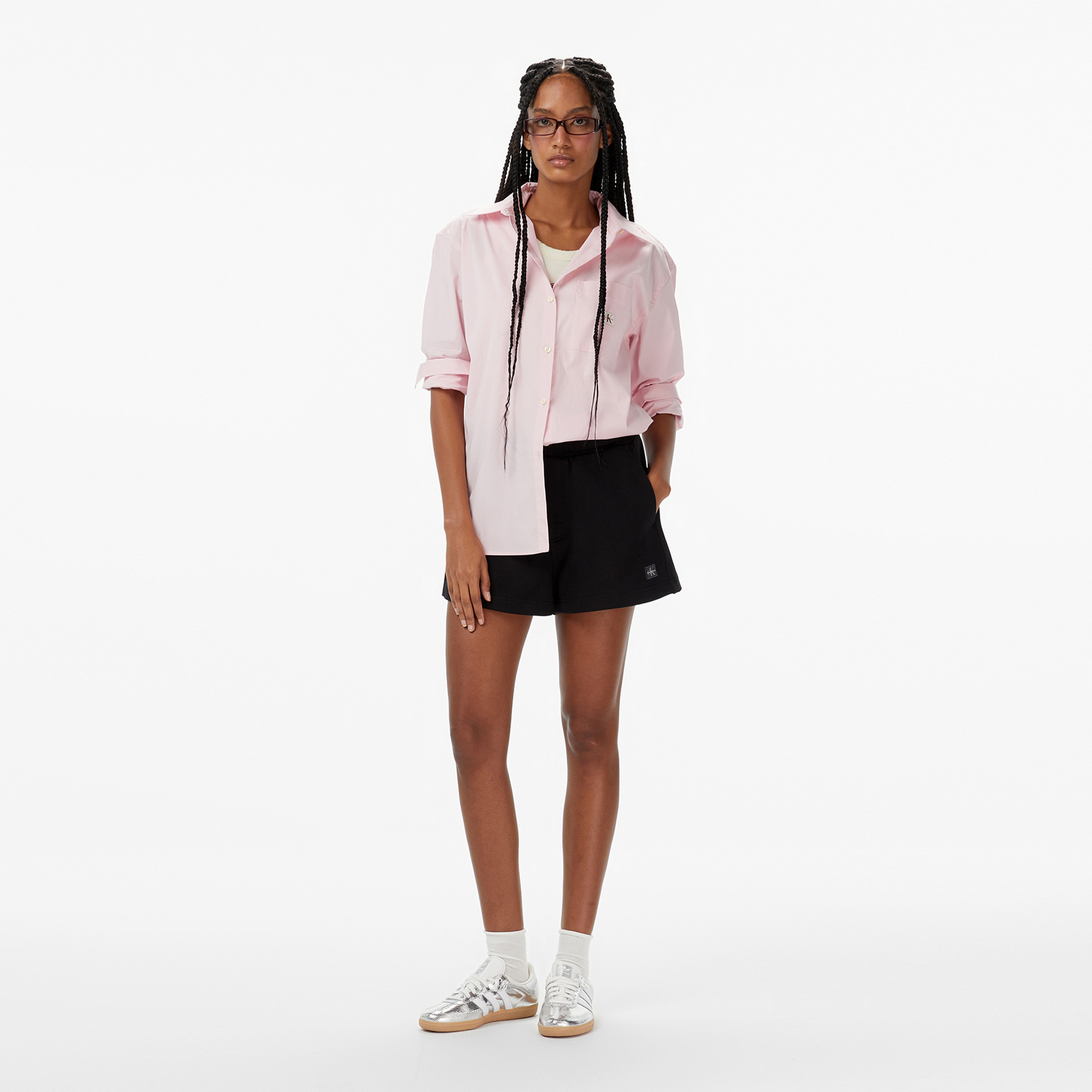 Calvin Klein Poplin Relaxed Kadın Pembe Gömlek