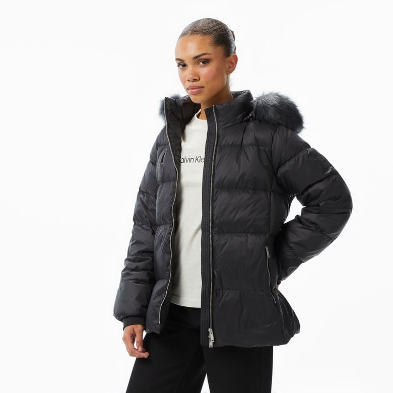 Calvin Klein Mid Down Kadın Siyah Ceket