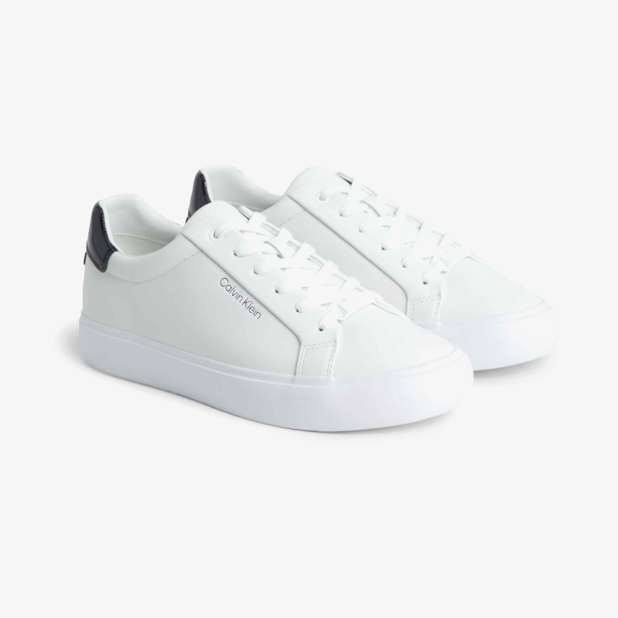 Calvin Klein Lace Up Kadın Beyaz Sneaker