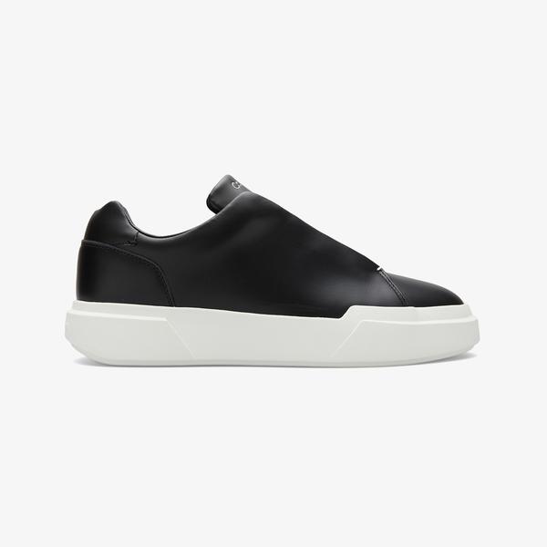 Calvin Klein Chunky Cupsole Hide Lace Up  Erkek Siyah Sneaker