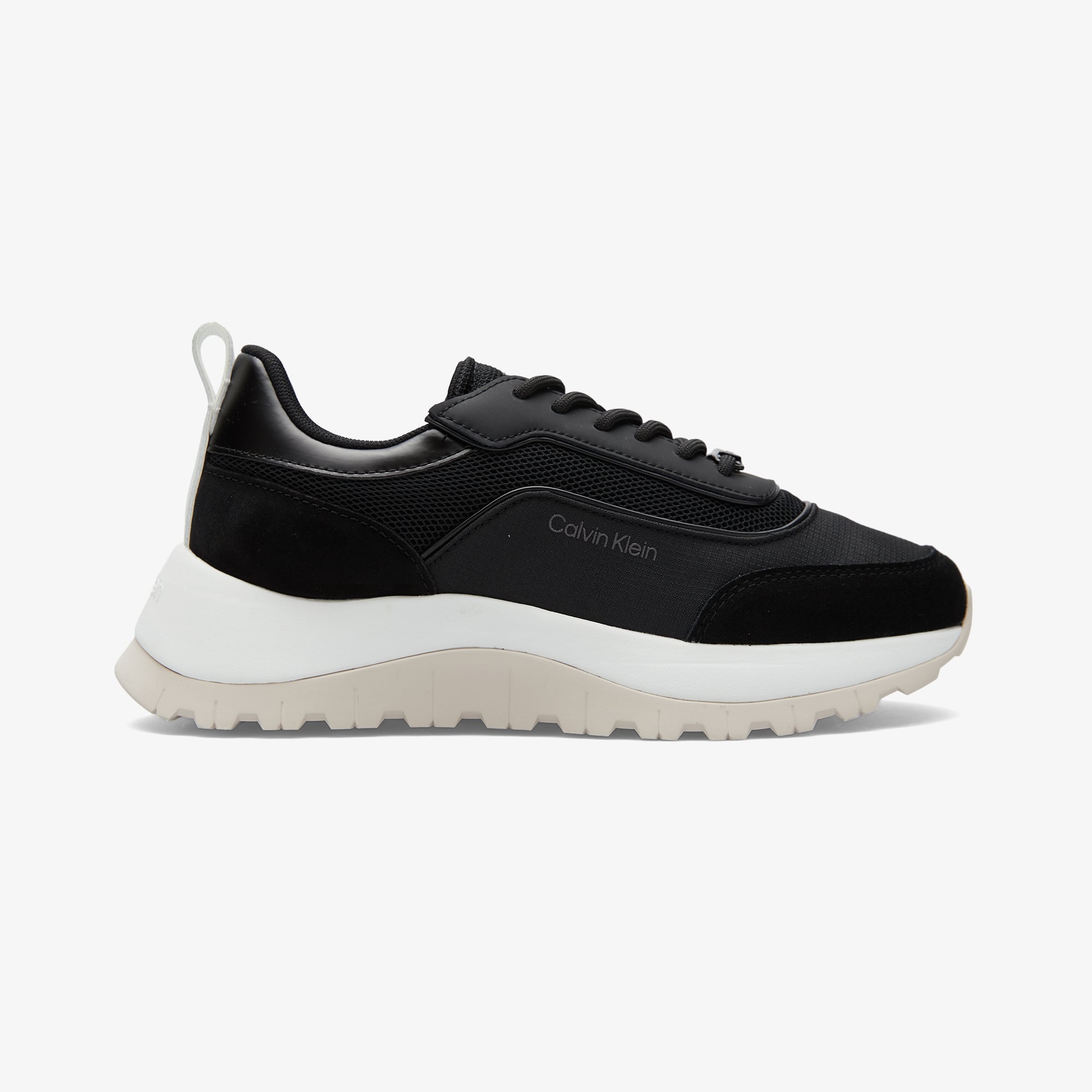 Calvin Klein Runner Lace Up Mesh Kadın Siyah Sneaker