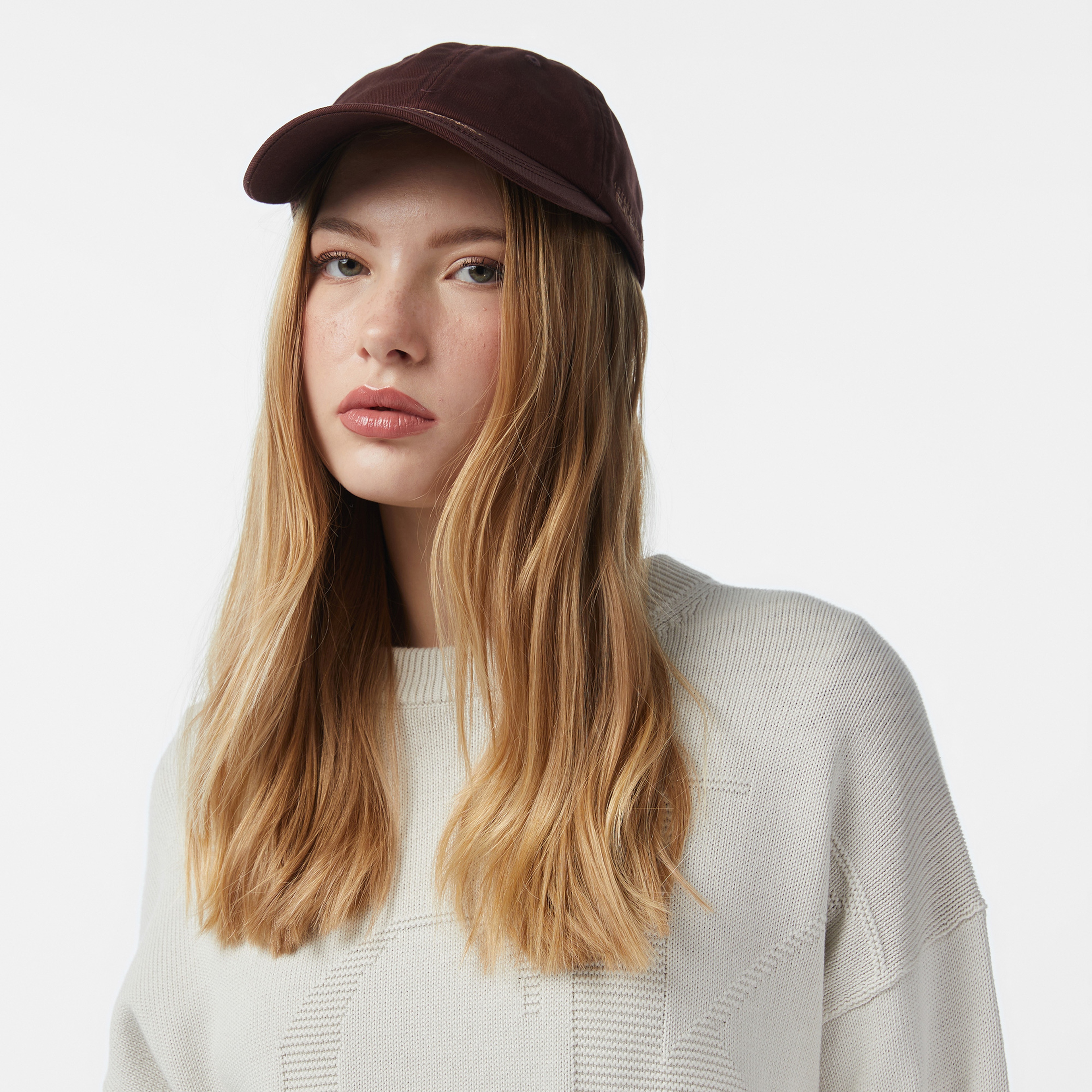 Calvin Klein Smooth Cotton Kadın Beyaz Triko