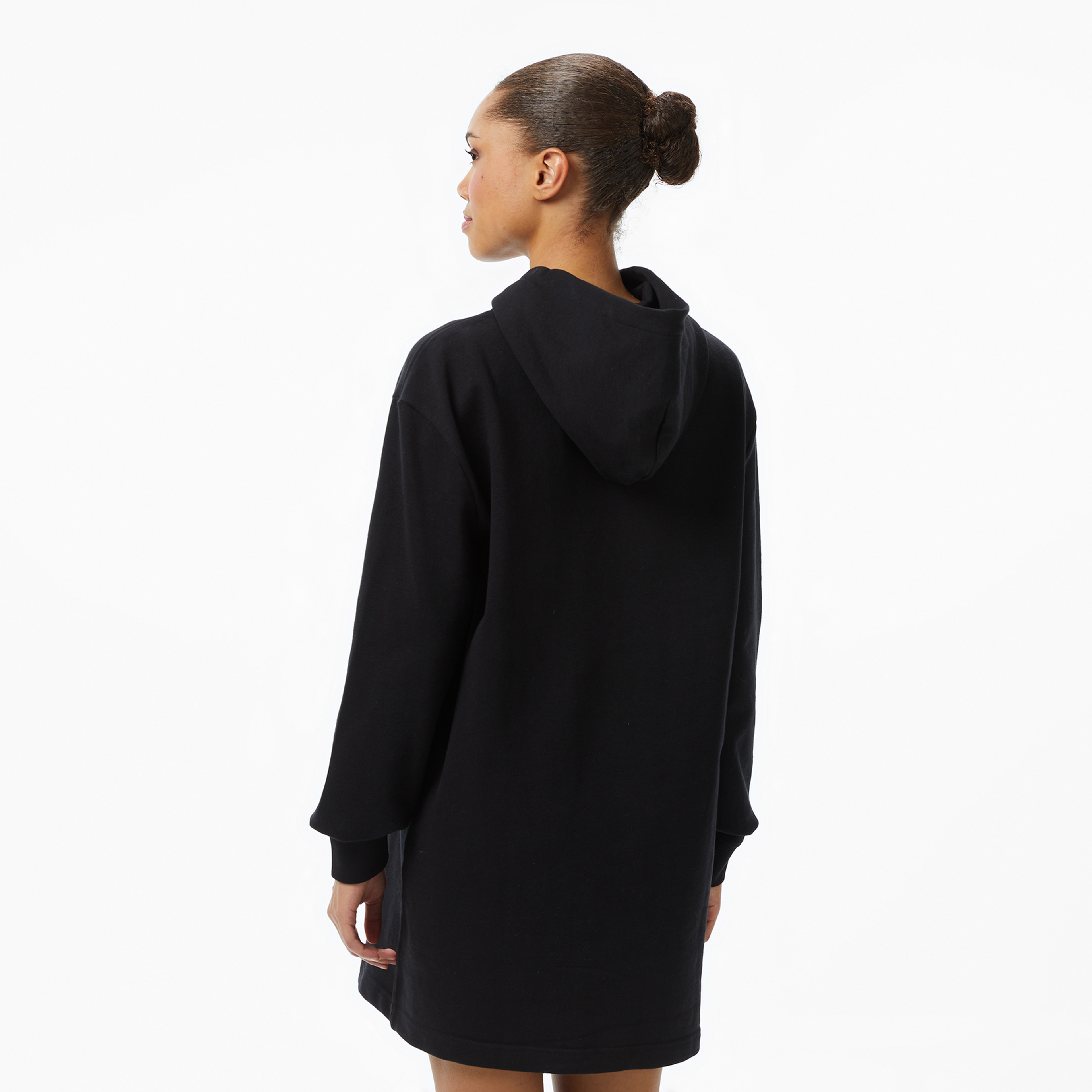 Calvin Klein Monologo Premium Terry Kadın Siyah Elbise