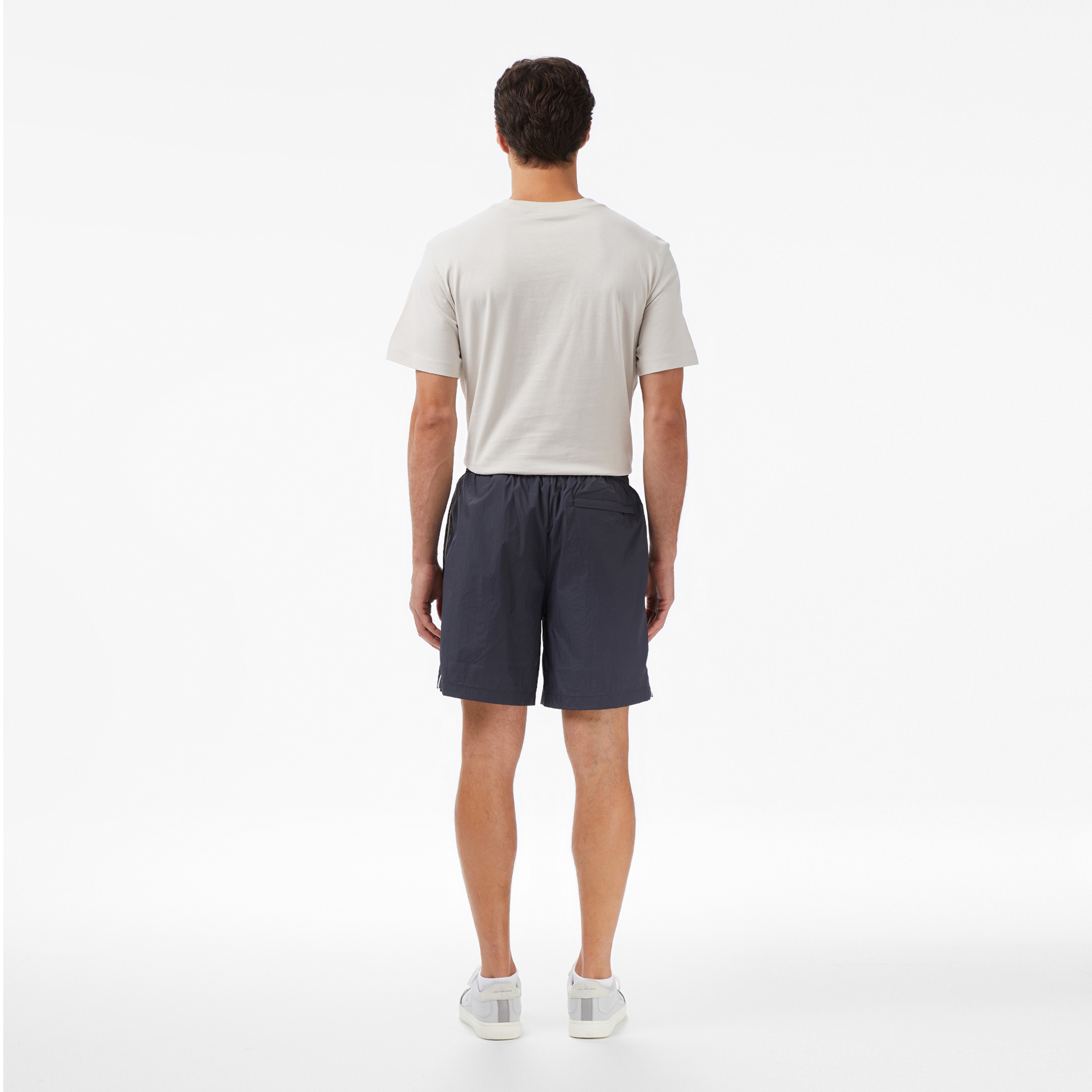 Calvin Klein Relaxed Crinkle Nylon Track Erkek Mavi Şort