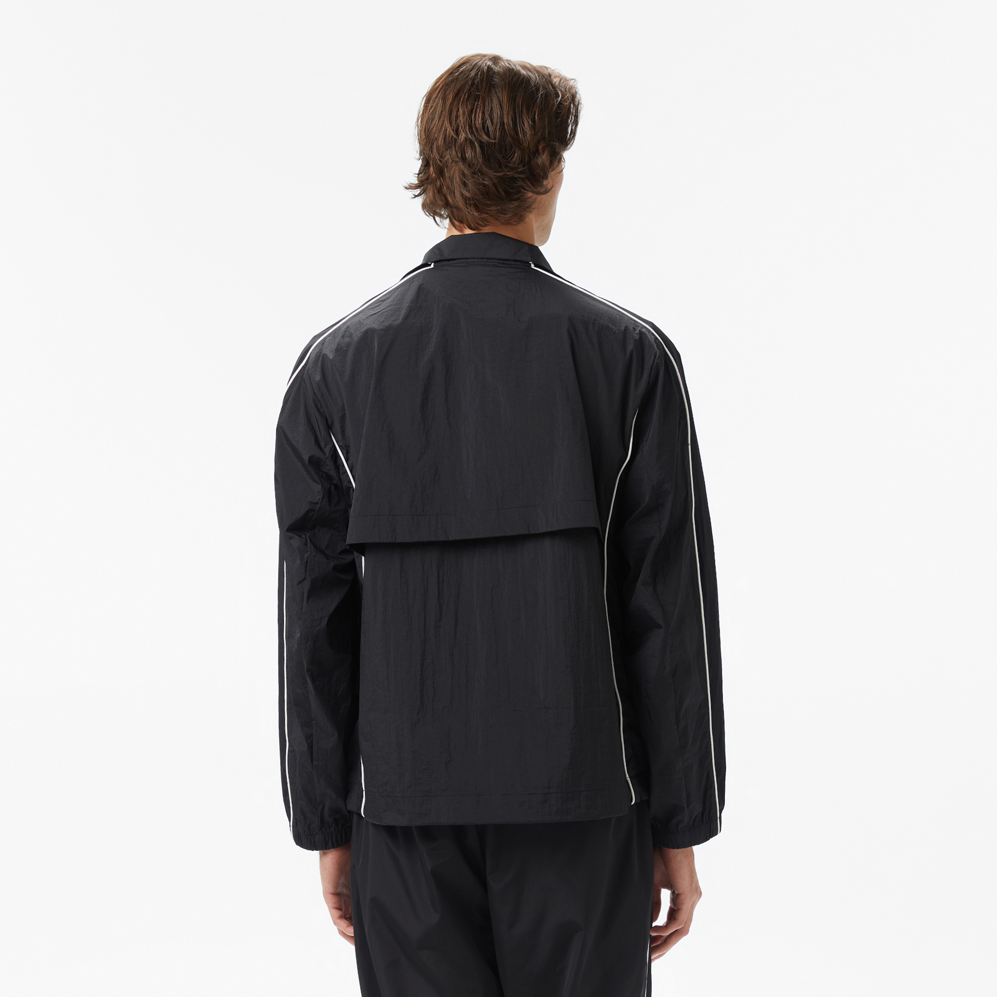 Calvin Klein Crinkle Stand Collar Track Erkek Siyah Ceket