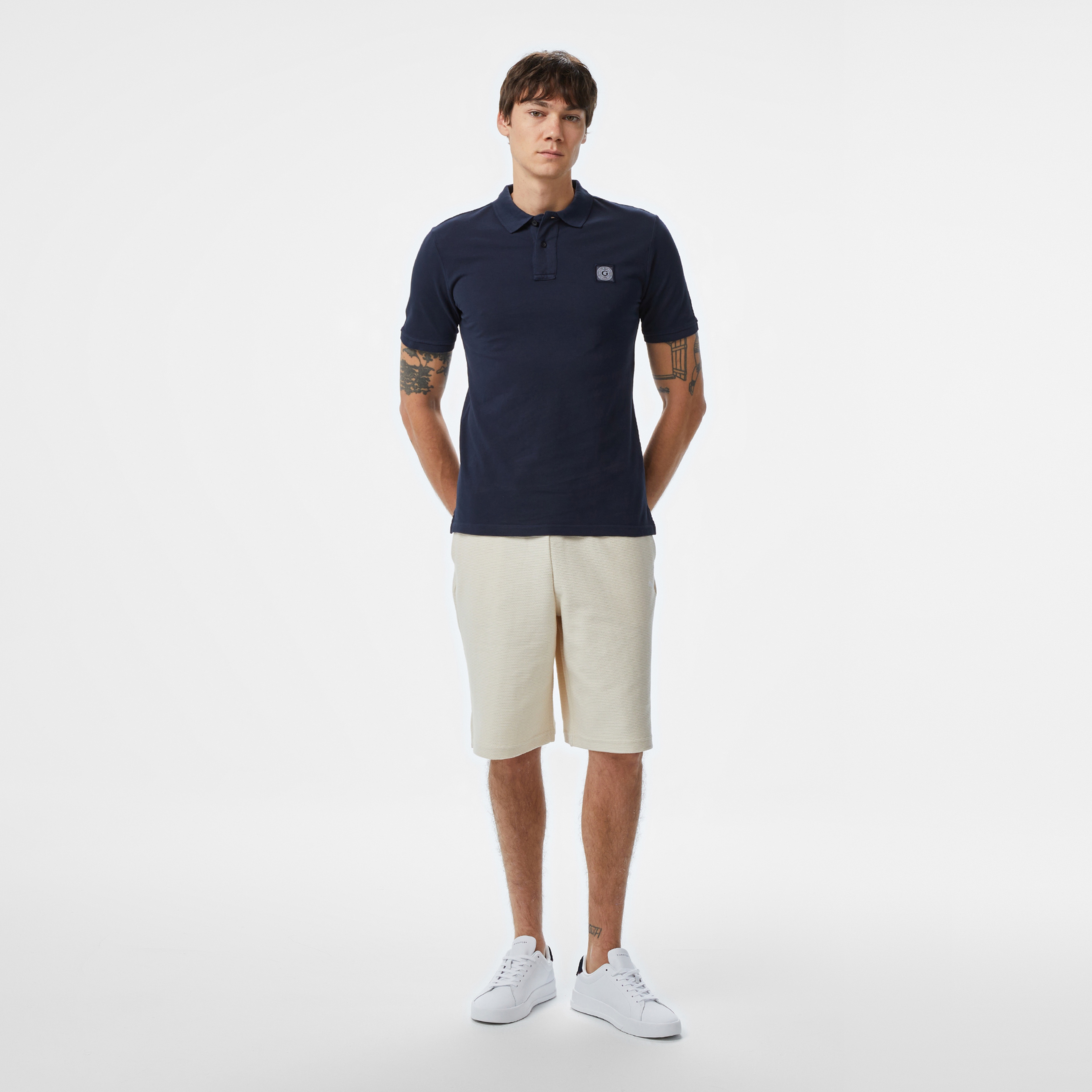 Guess Erkek Lacivert Polo