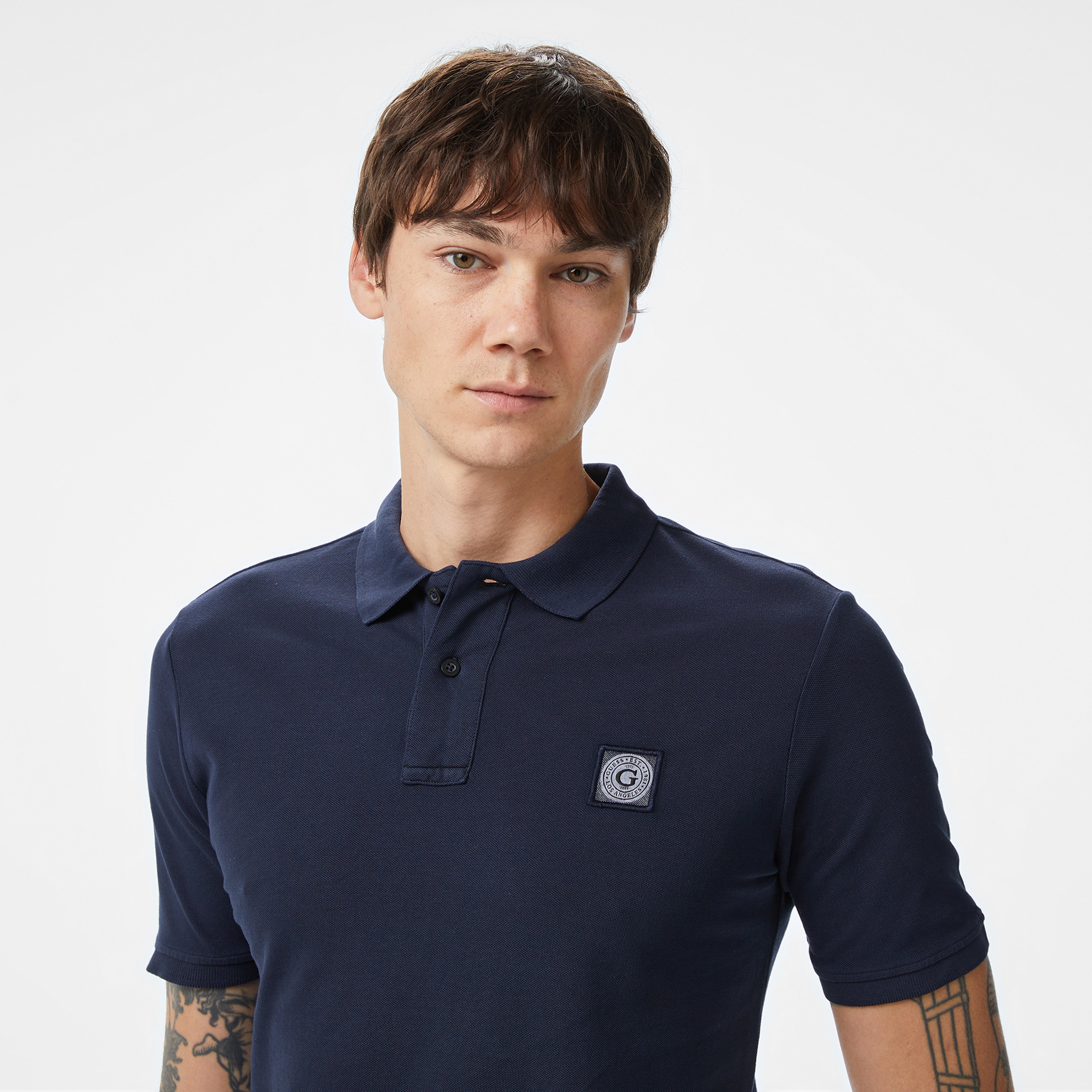 Guess Erkek Lacivert Polo