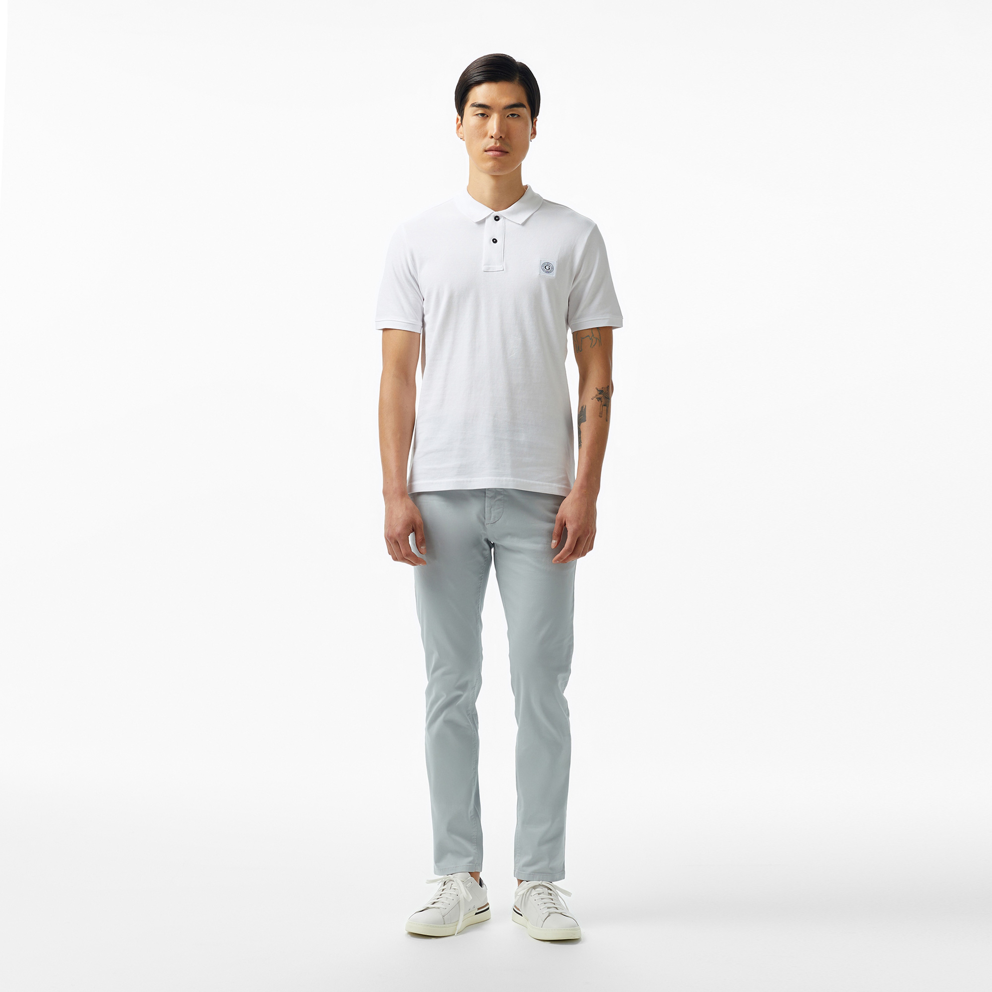 Guess Erkek Beyaz Polo