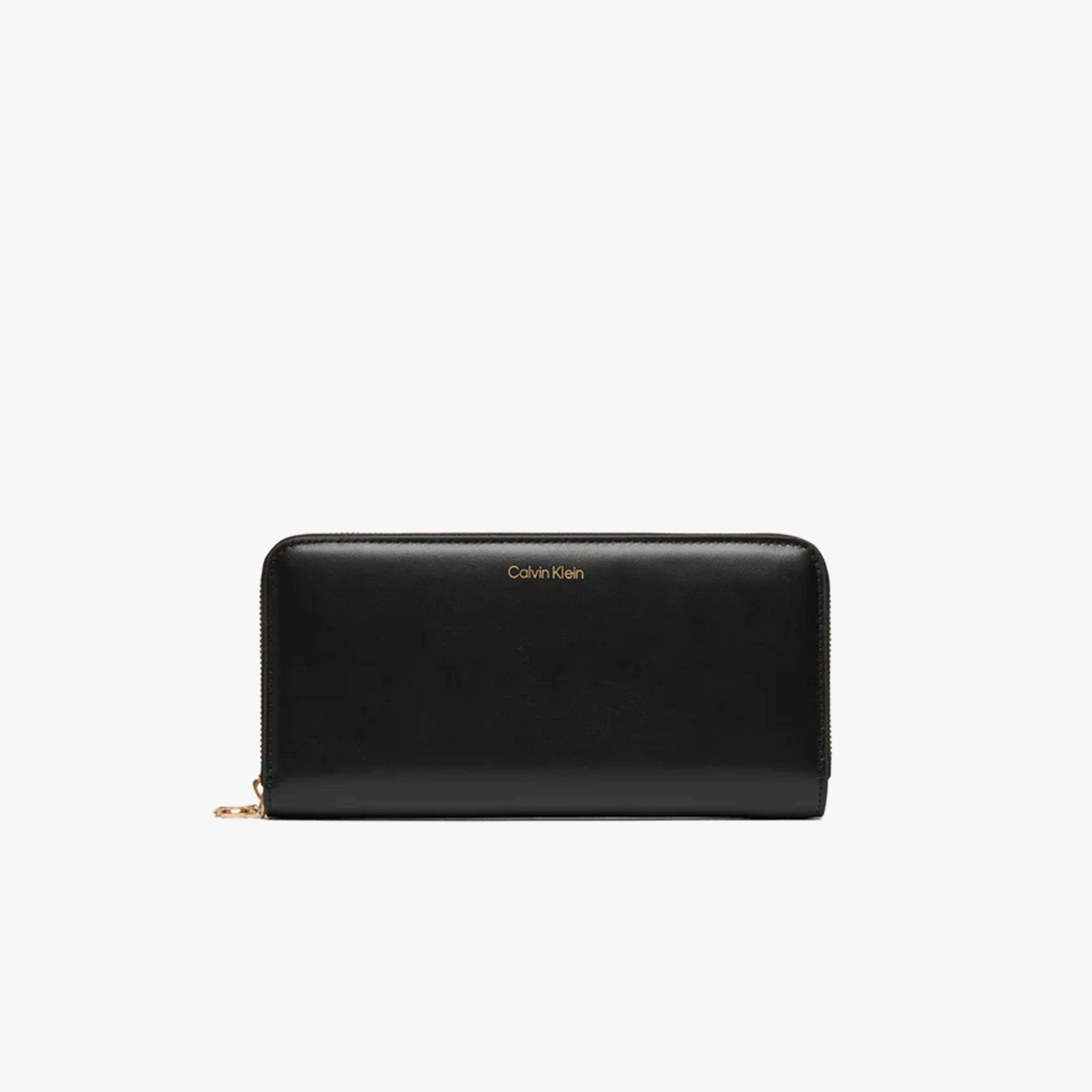 Calvin Klein Large Zip Around Kadın Siyah Cüzdan
