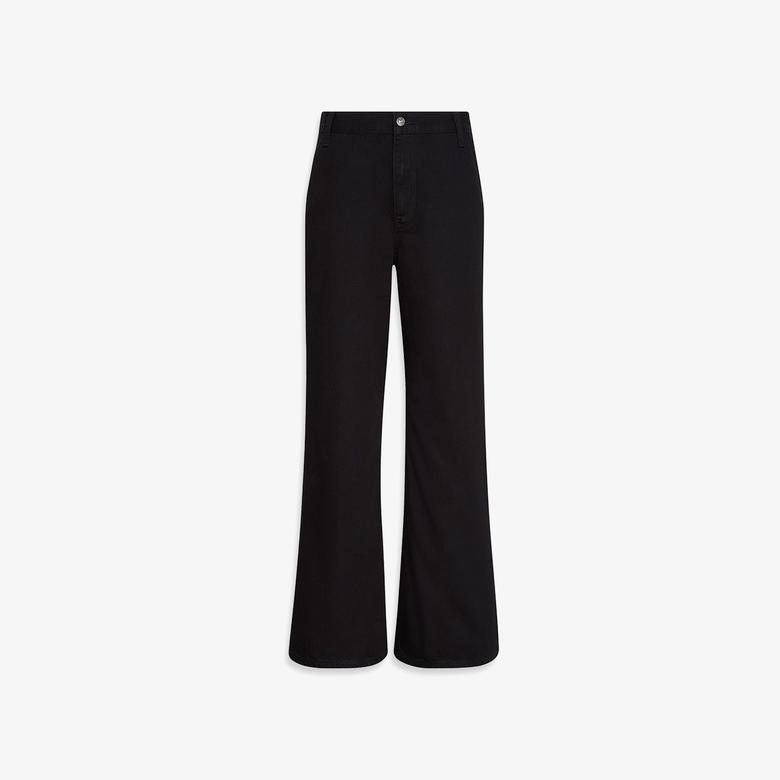 Calvin Klein Tencel Ultra High Wide Leg Class Kadın Siyah Jean