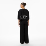 Calvin Klein Tencel Ultra High Wide Leg Class Kadın Siyah Jean