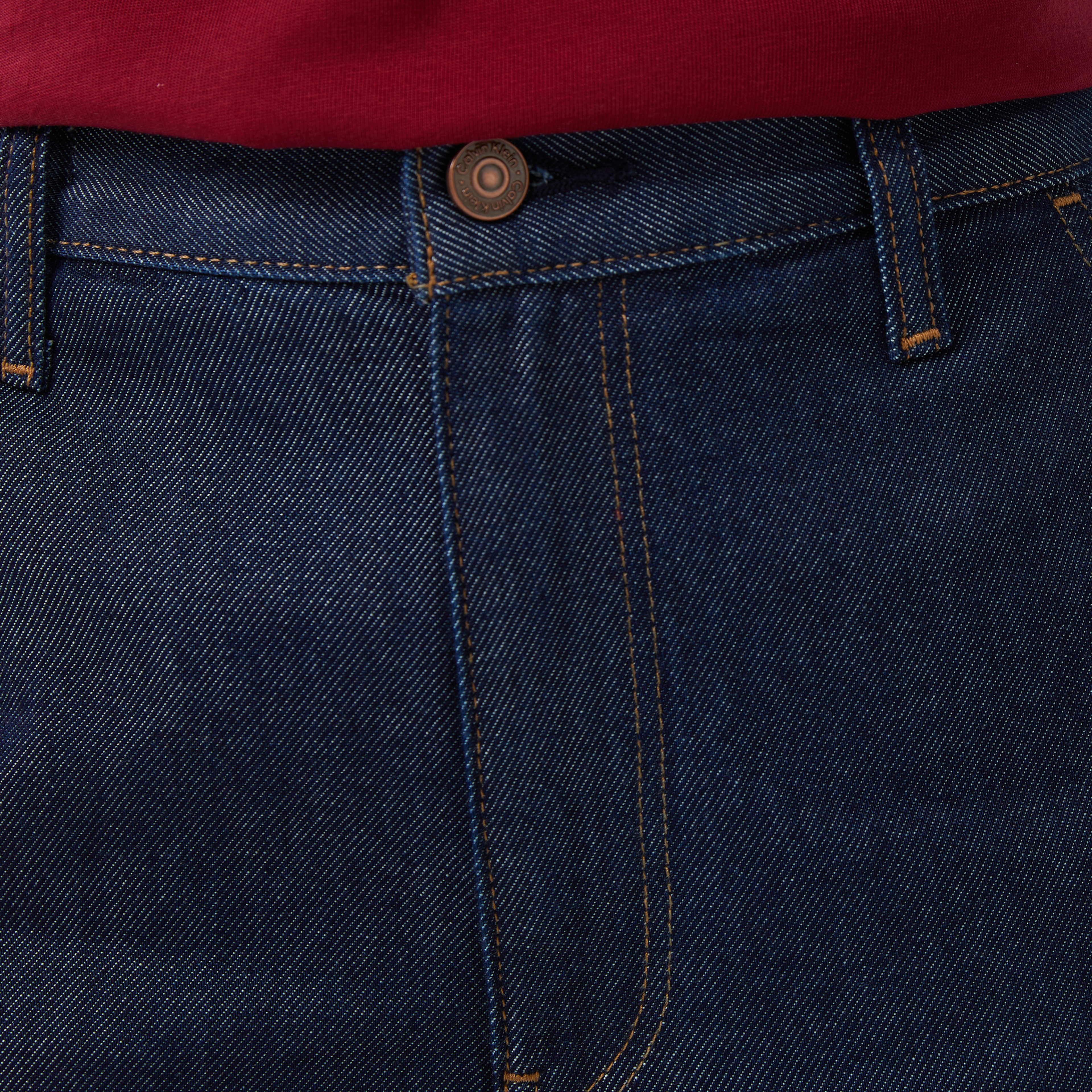 Calvin Klein Tencel Ultra High Wide Leg Clean Kadın Mavi Jean