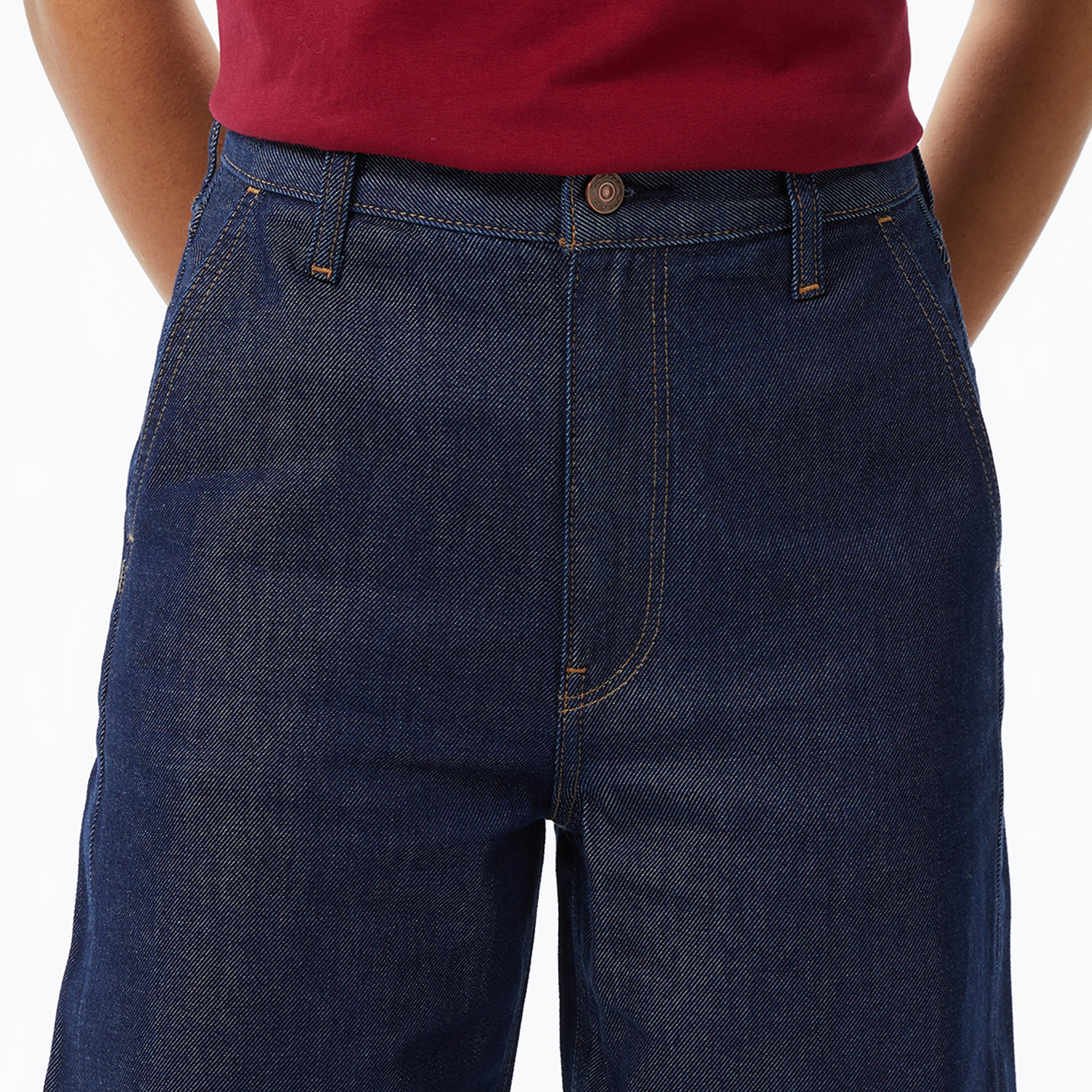 Calvin Klein Tencel Ultra High Wide Leg Clean Kadın Mavi Jean