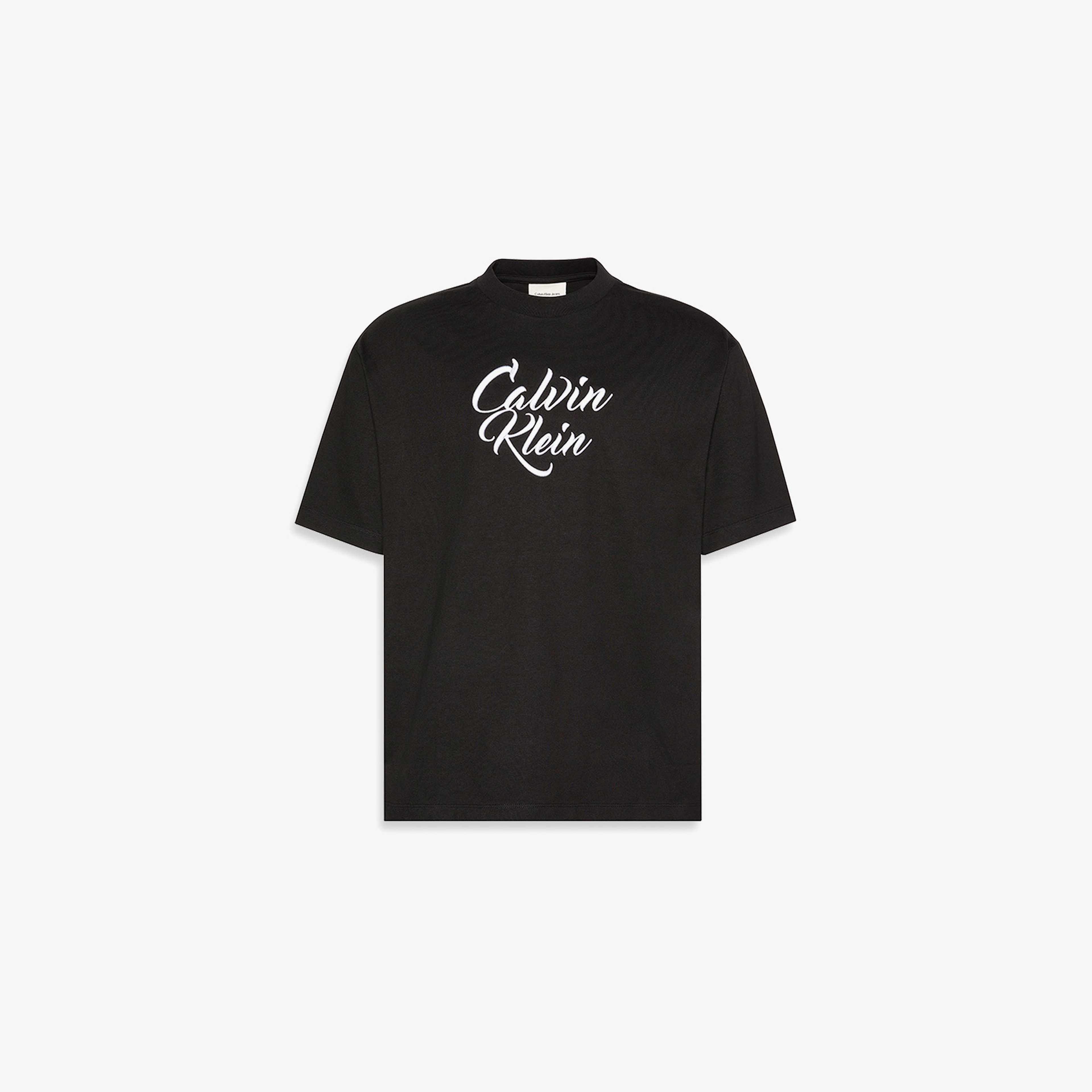 Calvin Klein Cursive Graphic Erkek Siyah T-Shirt