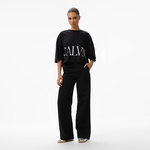 Calvin Klein Tencel Ultra High Wide Leg Class Kadın Siyah Jean