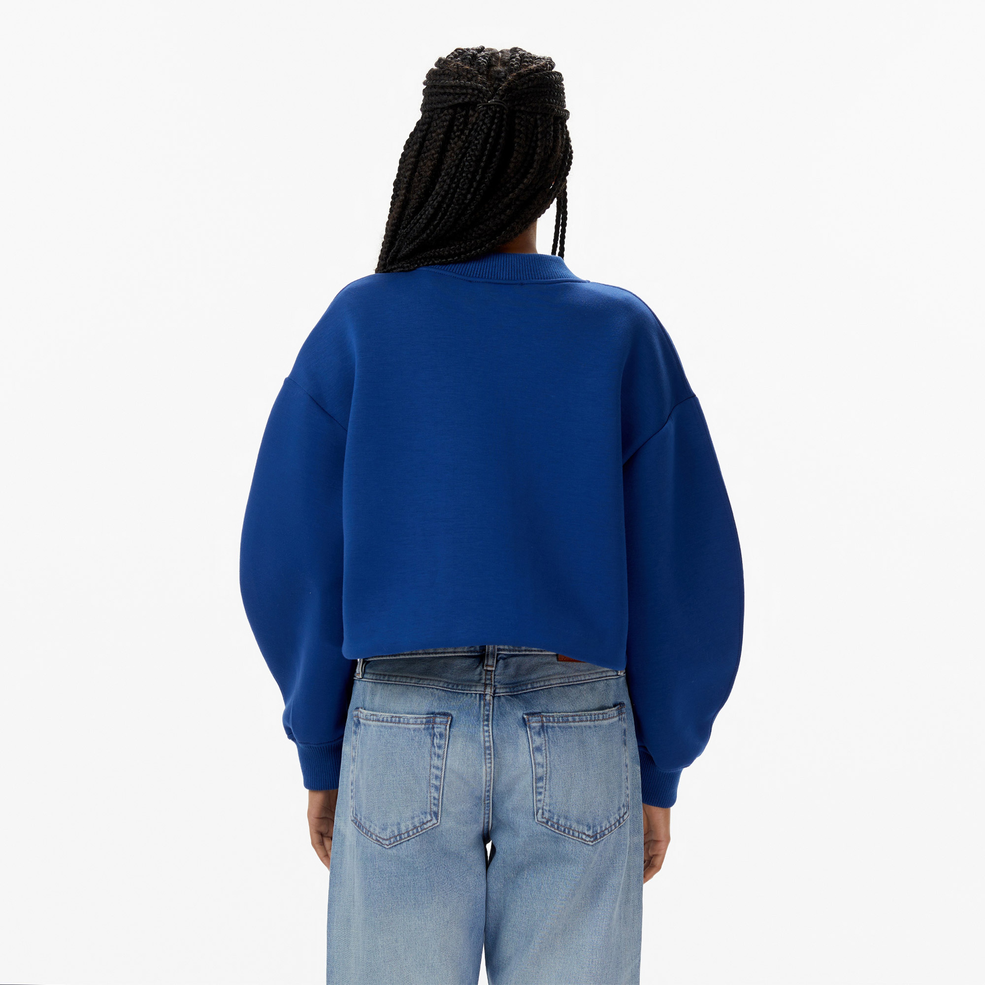 Calvin Klein Oversized Scuba Bomber Kadın Mavi Mont